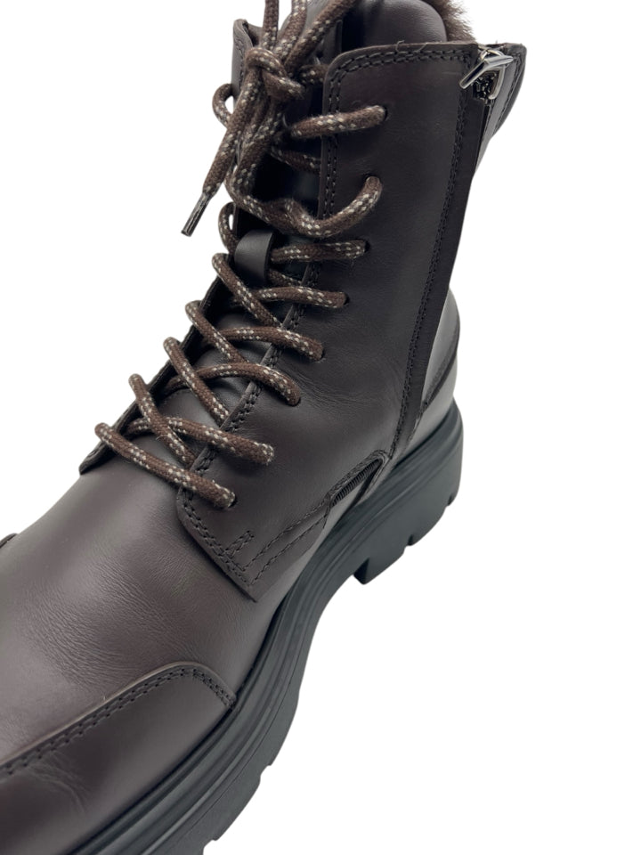 Ferragamo Maxi Tongue Combat Boots for Men - Size 8.5 (Fits US 9.5) | Premium Leather Military Boots for Casual Wear & Outdoor Adventures