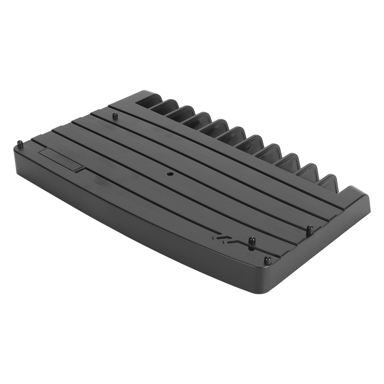 Vertical Console Stand for Nintendo Switch & PS5 - ABS Game Card Holder with 11 Slots, Black - Perfect for Gaming Setup & Organizing Accessories