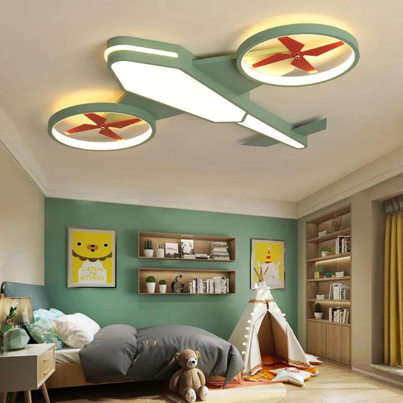 Airplane Night Light for Kids Room - LED Nursery Decor, Cool Blue Glow for Bedtime & Playtime | Perfect for Boys & Girls Bedrooms, Themed Parties & Relaxing Sleep Aid