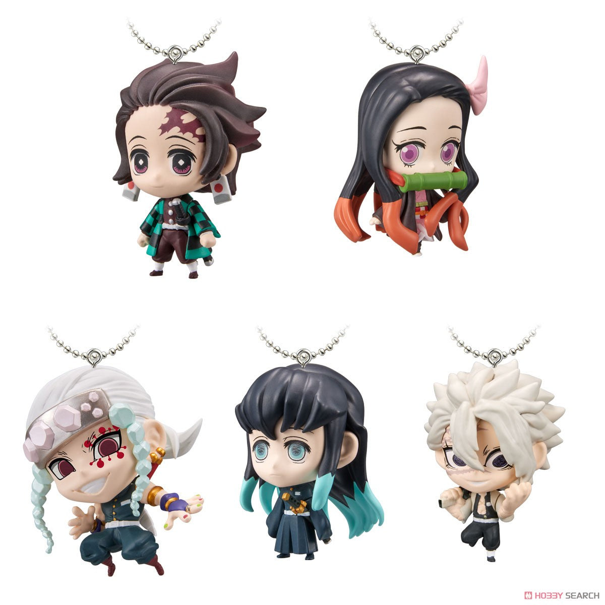 Bandai Shokugan Demon Slayer: Kimetsu no Yaiba Deformation Mascot Vol. 3 Box Set of 10 Figures - Anime Collectibles for Fans, Perfect for Display & Gifts