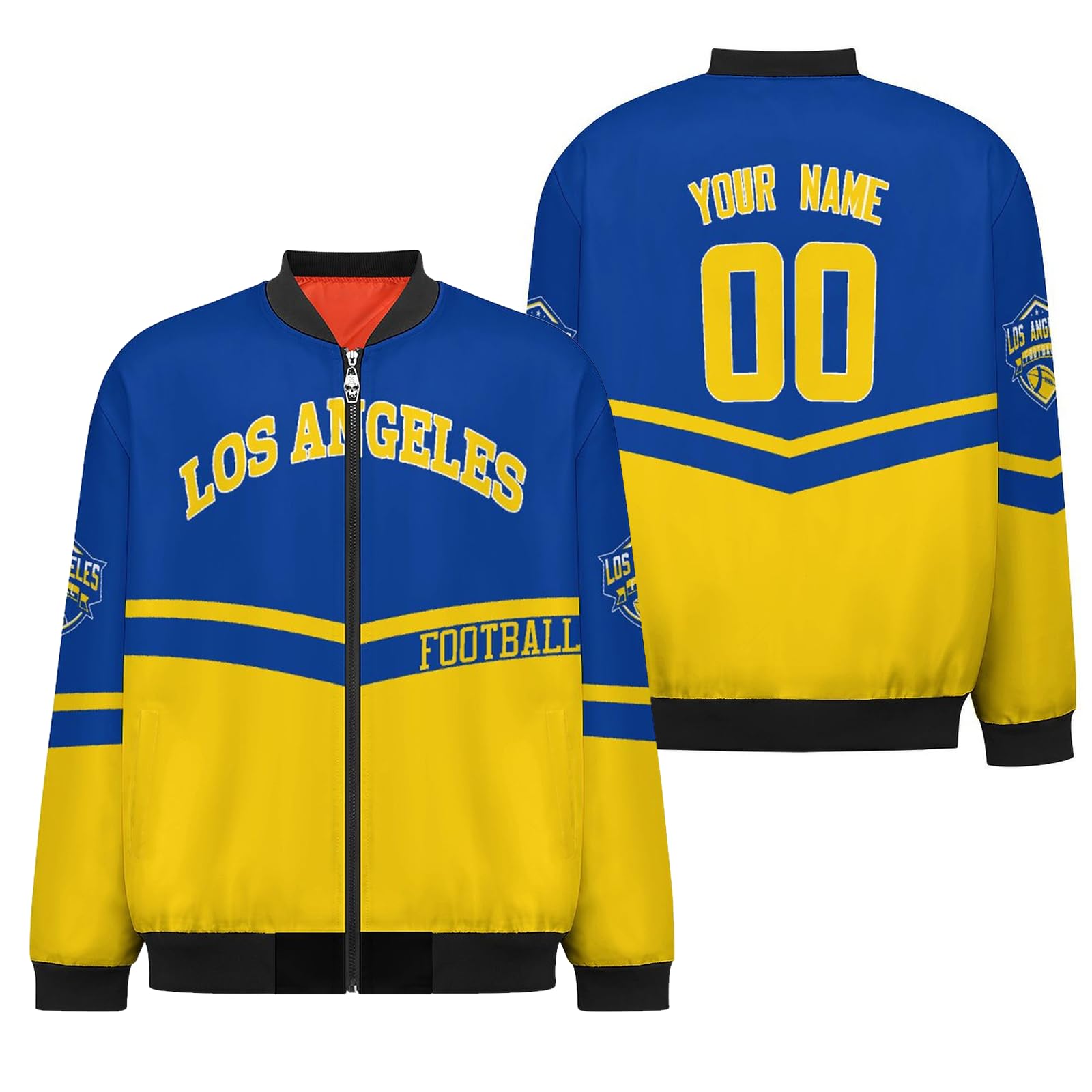 Custom Personalized Sports Jacket with Names & Numbers - Men's & Women's Embroidered Hooded Sweatshirt - Perfect Gift for Athletes, Teens & Sports Fans - Ideal for Team Uniforms, Gameday & Outdoor Activities