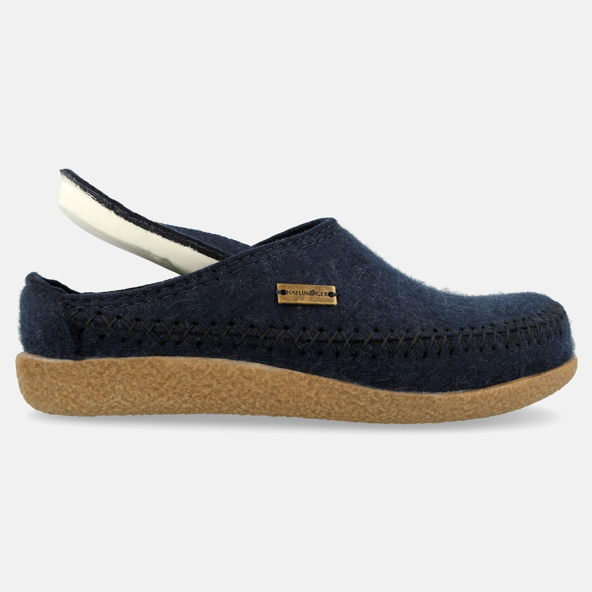HAFLINGER Unisex Fletcher Credo Clog Slippers - Comfortable Wool Felt House Shoes for Men & Women - Perfect for Indoor Wear, Spa Days & Cozy Home Relaxation