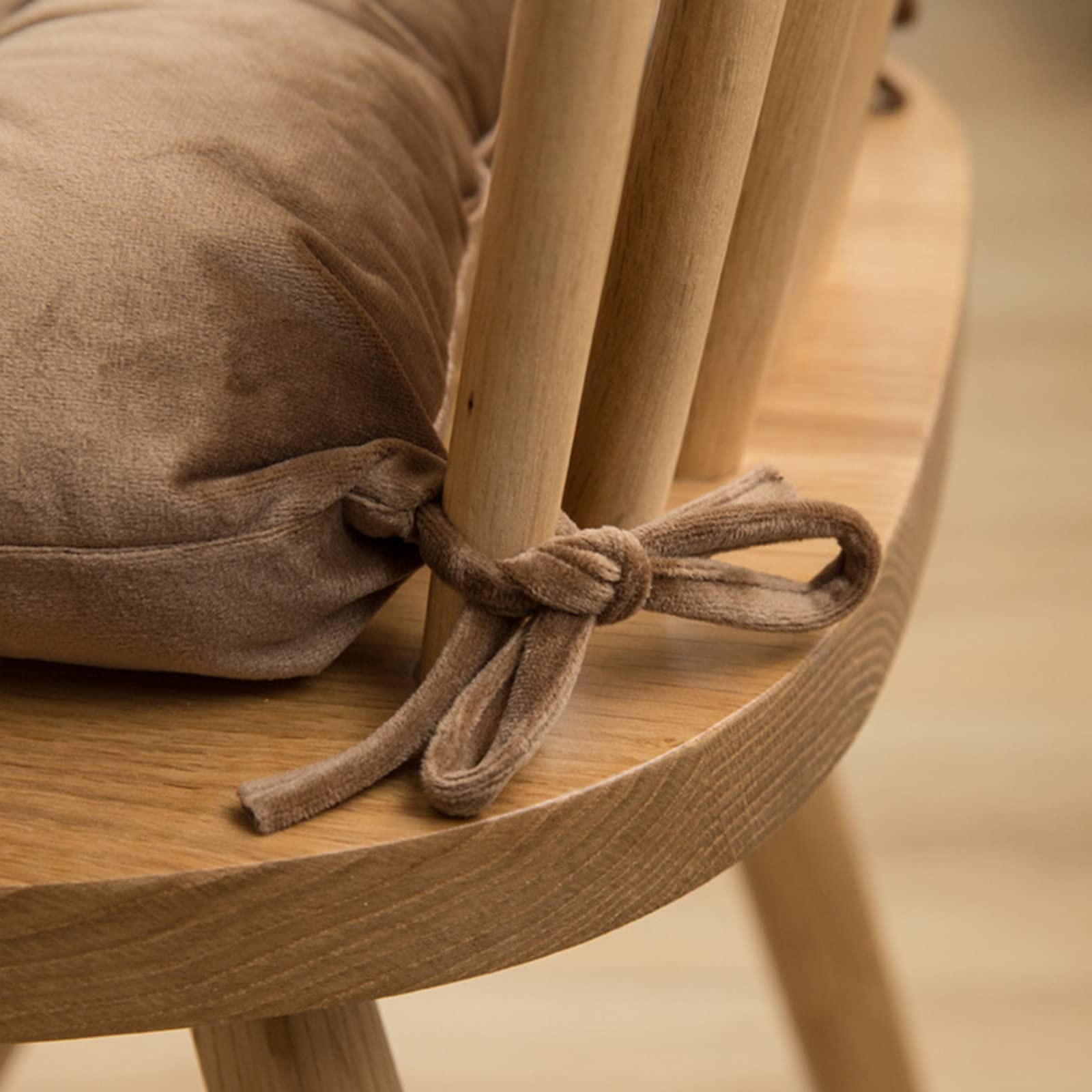 Premium Thick Soft Chair Cushion - Square Cotton Seat Pad with Secure Ties | Non-Slip, Breathable Chair Cover for Rocking Chairs, Dining Room, Patio, Camping & Kitchen Chairs | Perfect Home & Office Comfort Solution