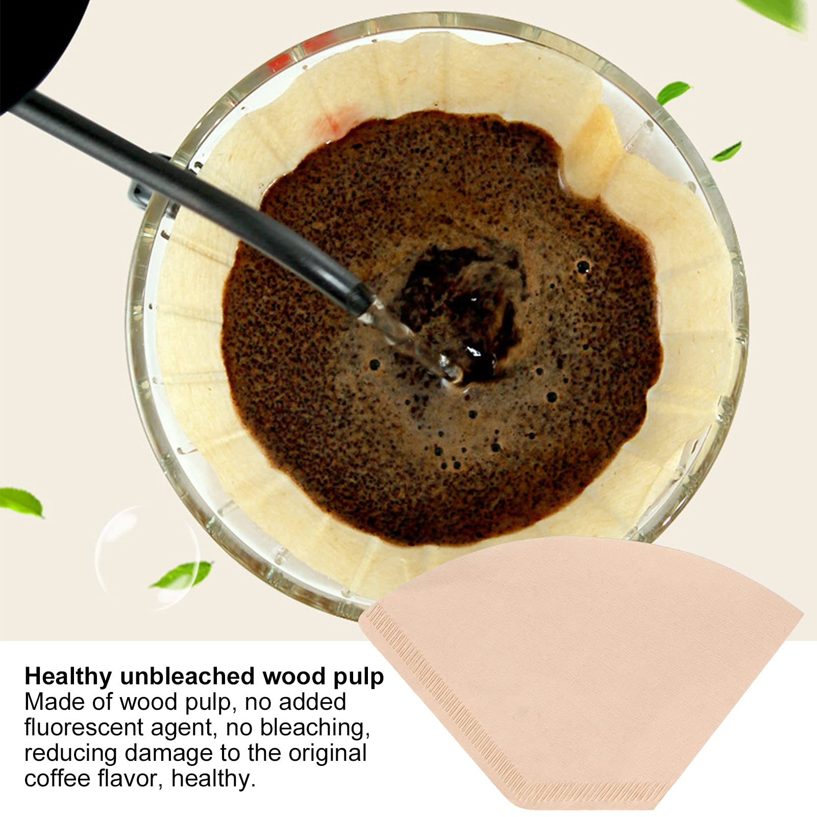 Premium Coffee Strainer & Filter Paper - Eco-Friendly, Durable for Restaurants & Home Use - Perfect for Pour Over, French Press, and Cold Brew Coffee