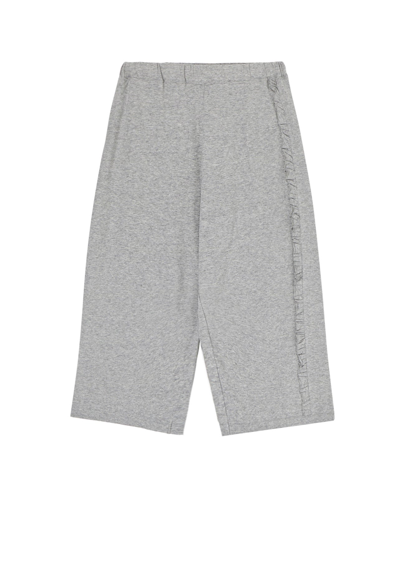 Soft Cotton Jersey 4/5 Length Pants with Frill Detail - Women's Casual Lounge Pants for Home, Yoga & Summer Outfits