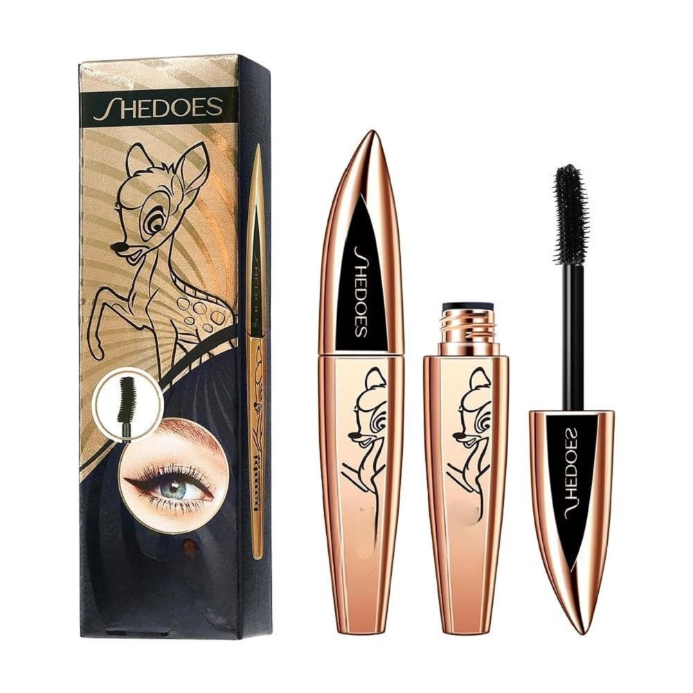 Bambi Deer Lash Blast Clean Volume Mascara - Vegan, Volumizing & Smudge-Proof Cruelty-Free Mascara - Waterproof & Long-Lasting in Very Black - Perfect for Daily Wear, Special Occasions & Sensitive Eyes