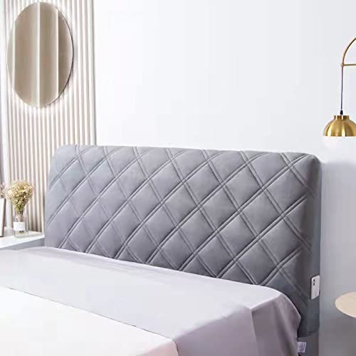 Stretch Headboard Slipcover for Queen/Twin/King/Full Size Beds - Dustproof Upholstered Headboard Protector Cover (55