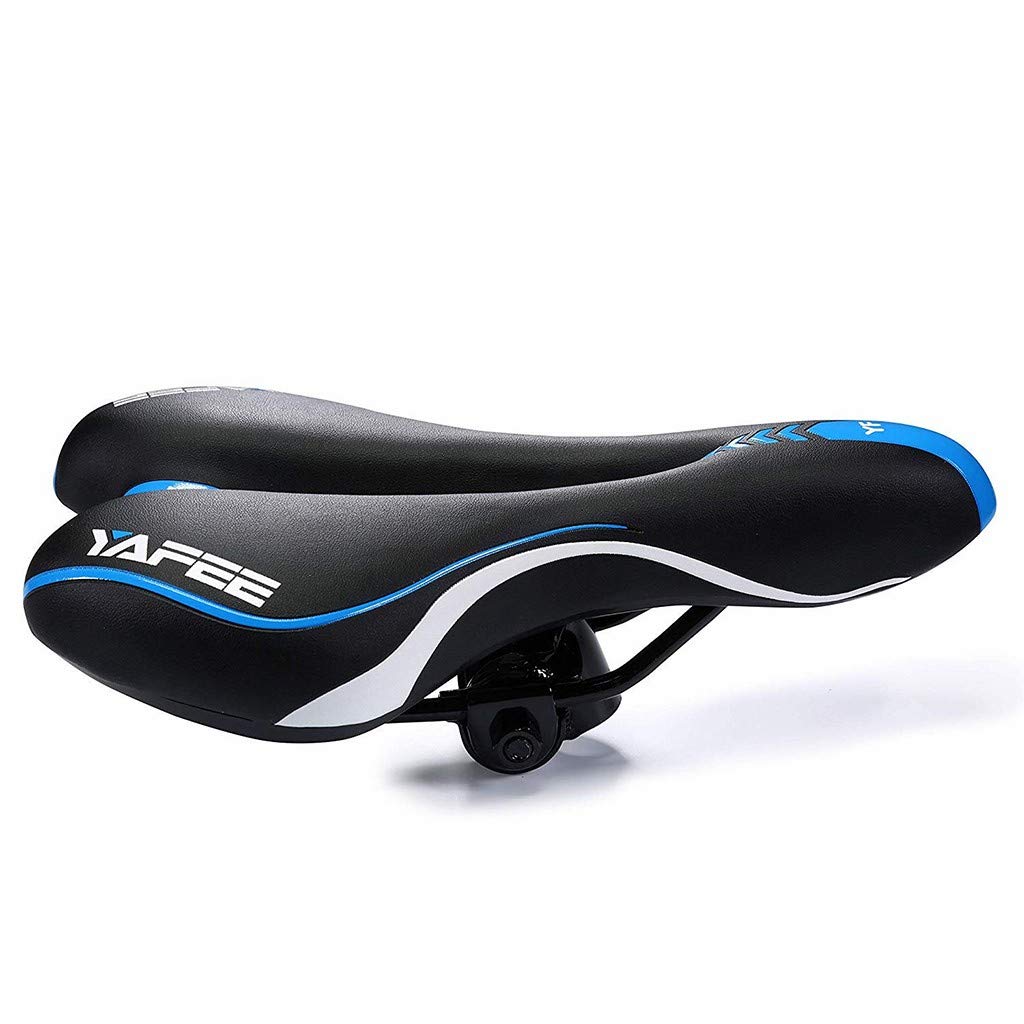 Premium Comfort Bike Seat - Soft Gel Padded Bicycle Saddle with Shock Absorption & Waterproof Cover for MTB, Road & Exercise Bikes - Ergonomic Design for Men & Women - Perfect for Commuting, Cycling Workouts & Outdoor Adventures (Black, One Size)