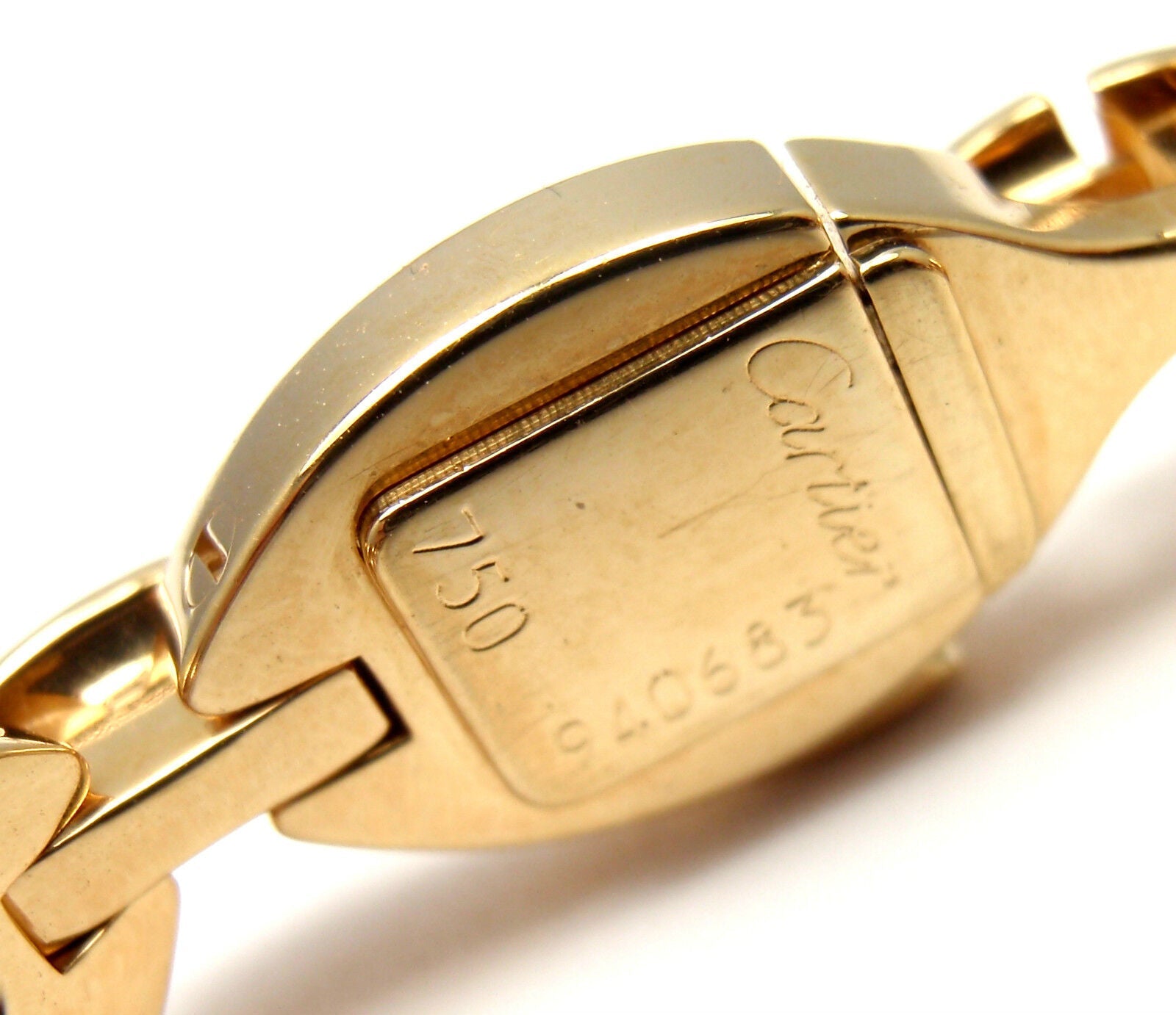 Authentic Cartier 18K Yellow Gold Diamond Diadea Link Bracelet - Luxury Jewelry for Women, Perfect for Weddings, Anniversaries & Special Occasions