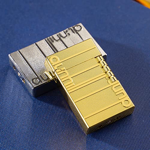 Adjustable Soft Flame Lighter for Cigars - Metal Sliver Design for Smoking & Gifting