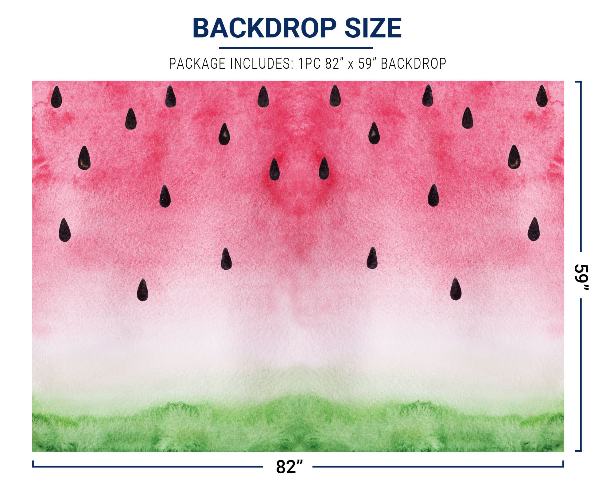 Allenjoy 7x5ft Watermelon Themed Backdrop for Baby Shower, Newborn Photography, 1st Birthday Party Decor - Summer Fruit Party Background for Cake Table, Kids Room & Outdoor Celebrations