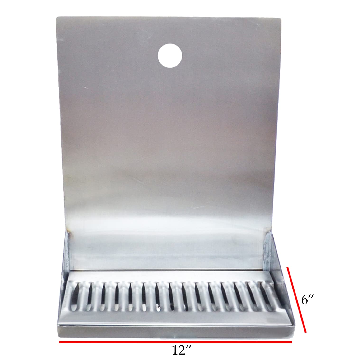 Premium Brushed Stainless Steel Drip Tray with Drain - 12