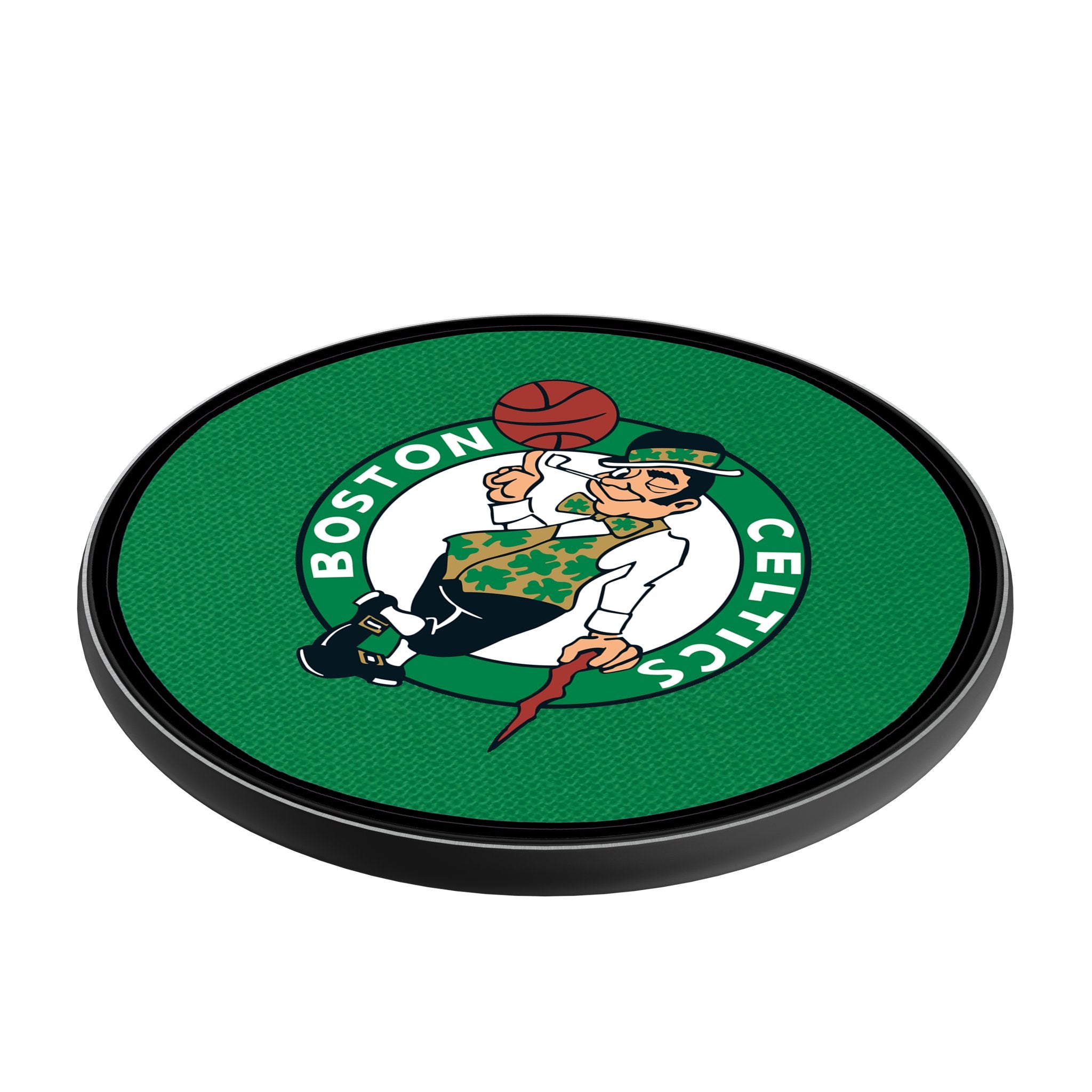 Boston Celtics 15W Fast Wireless Charger - Qi-Certified Phone Charging Pad for iPhone & Android - Perfect for Home, Office & Car Use