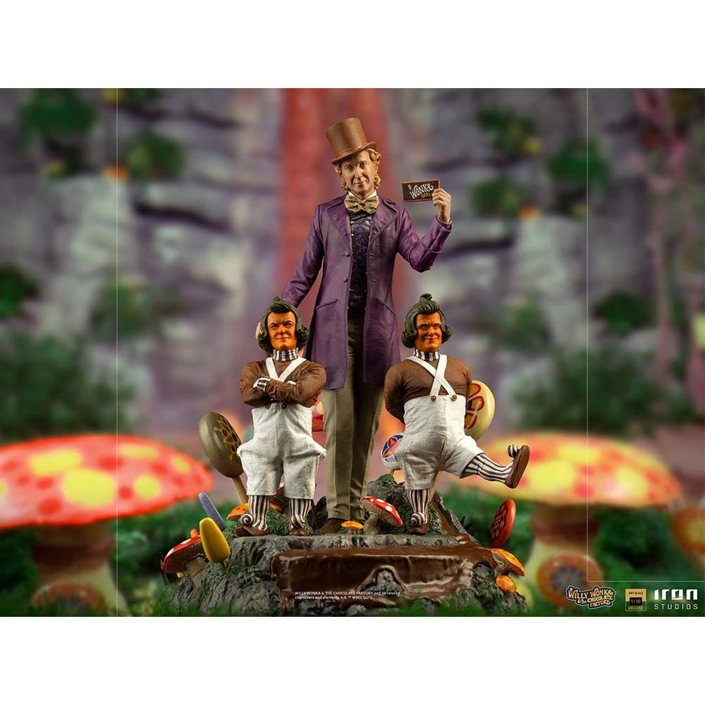 Iron Studios Willy Wonka Statue 1/10 Art Scale - Collectible Figure from Charlie and the Chocolate Factory - Perfect for Movie Fans, Shelf Display & Gift Giving