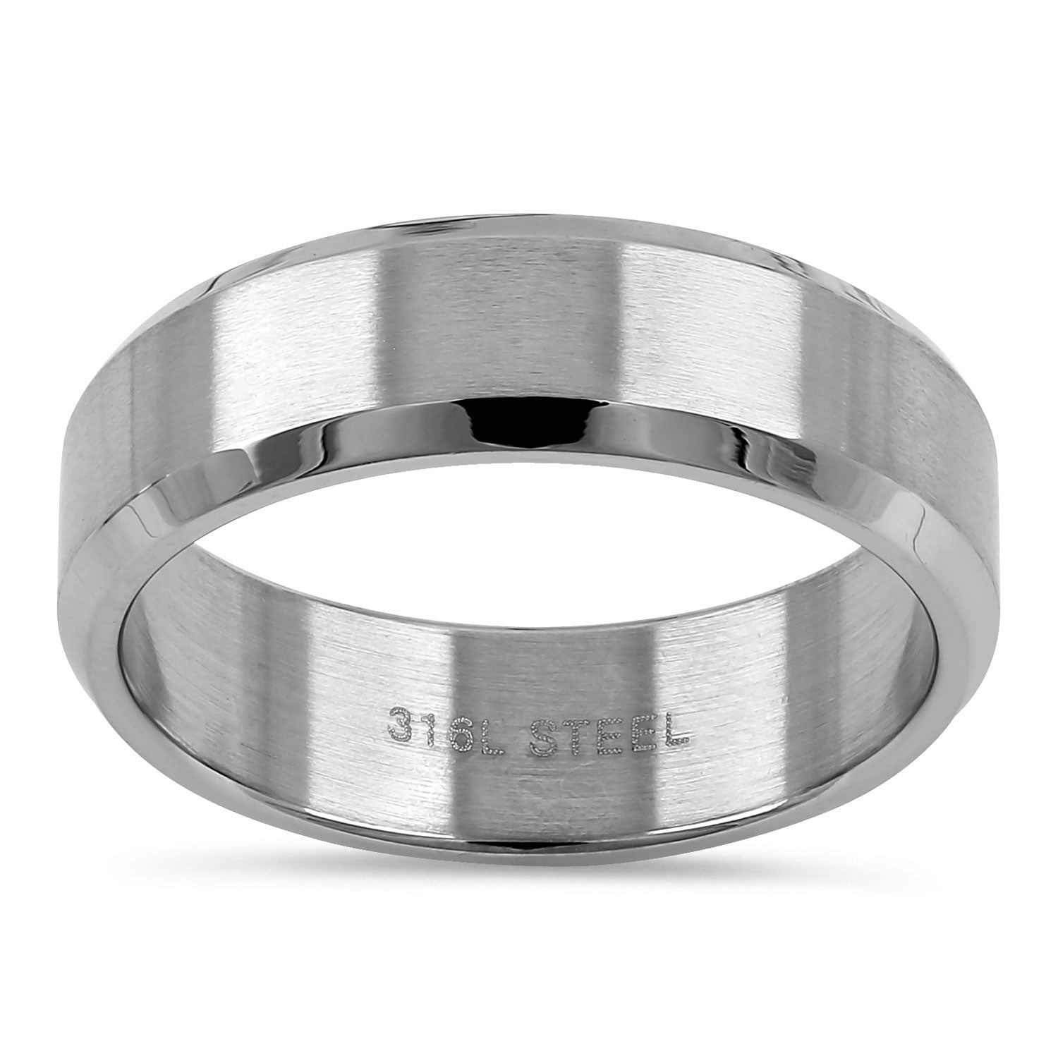 6mm Stainless Steel Wedding Band Ring for Men & Women - Durable, Hypoallergenic, Comfort Fit for Everyday Wear & Special Occasions