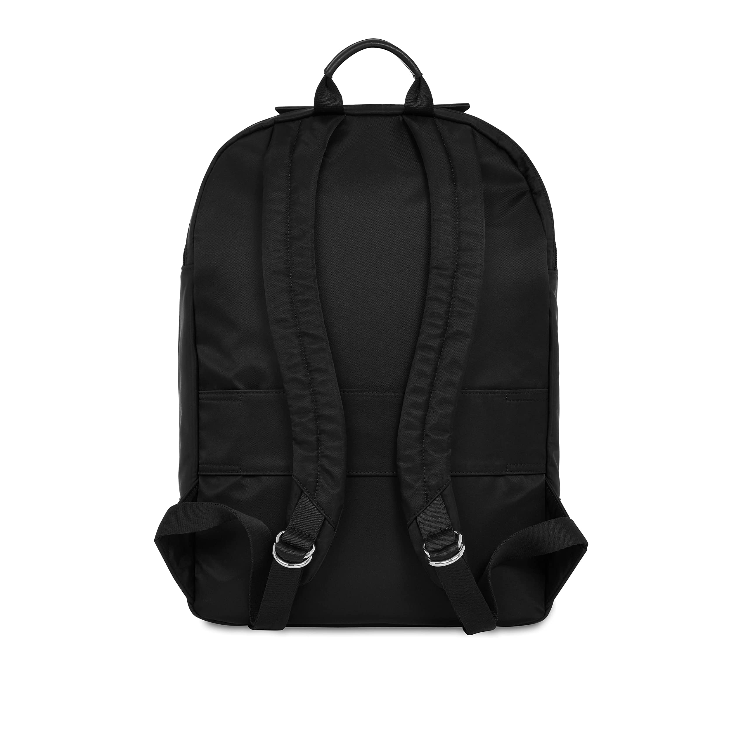 KNOMO Beaufort 15.6 Inch Laptop Backpack for Women & Men - Waterproof Travel Backpack with Silver Zipper, Business Work Bag, College School Rucksack - Perfect for Commuting, Office, Airplane & Daily Use (Black)