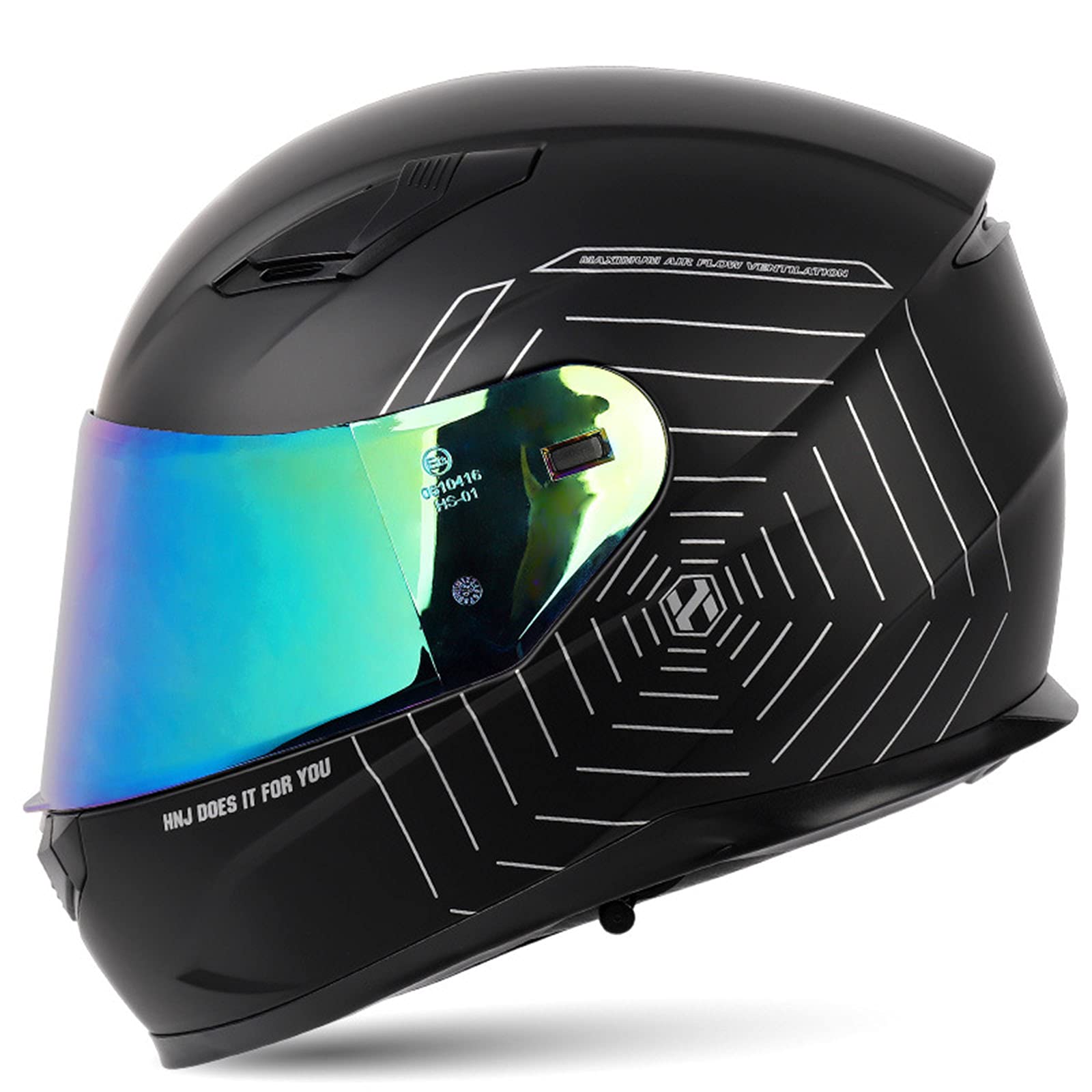Bluetooth Modular Full Face Motorcycle Helmet with Intercom System - DOT/ECE Certified Crash Helmet for Men & Women - Double Visor Design for All-Weather Riding - Perfect for Commuting, Touring & Adventure Motorcycling