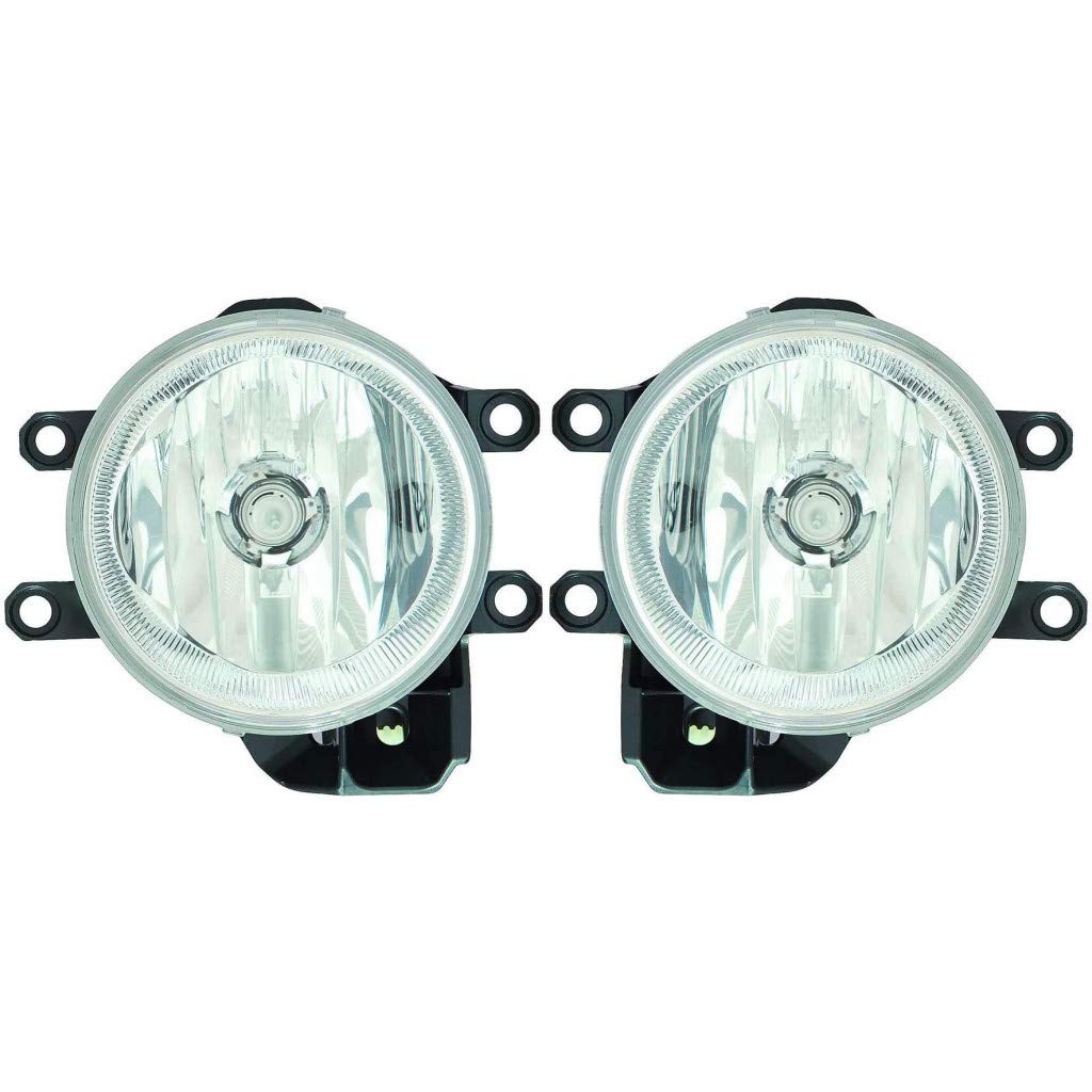 Toyota Prius Fog Light Assembly Replacement for 2013-2015 Models - DOT Certified Pair with Bulbs (Driver & Passenger Side) | Perfect for Night Driving and Foggy Conditions
