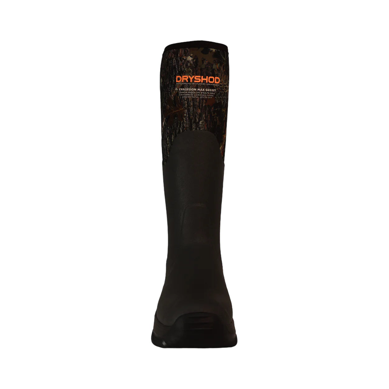 DRYSHOD Men's Evalusion Max Gusset Camo Waterproof Hunting Boots - Lightweight Insulated Rubber Boots for Outdoor, Fishing & Hiking