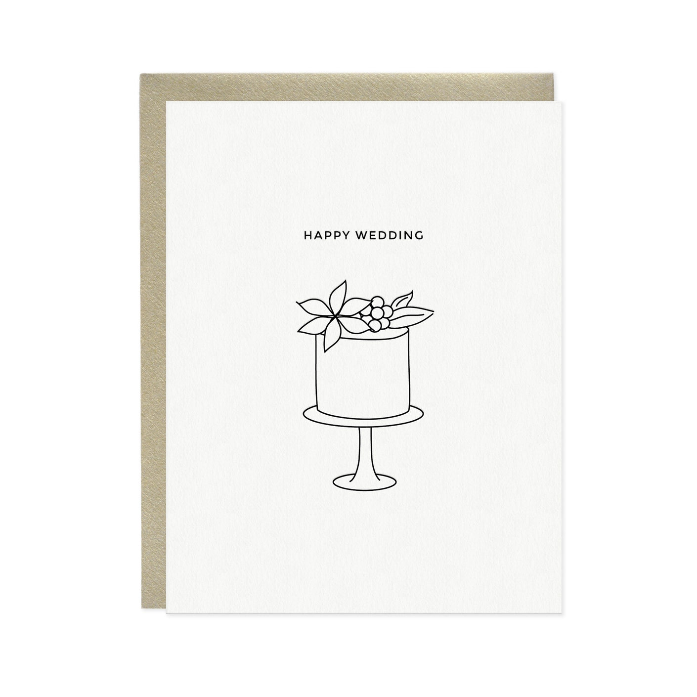Happy Wedding Greeting Card - Elegant & Heartfelt Congratulations for Bride & Groom - Perfect for Anniversaries, Bridal Showers & Wedding Celebrations