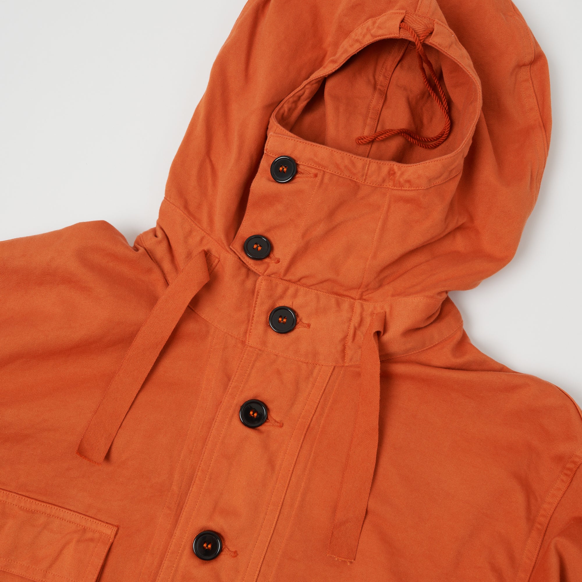 Buzz Rickson's USN Gas Protective Parka - Orange | Vintage Military Jacket for Men | Outdoor Adventure & Cold Weather Wear