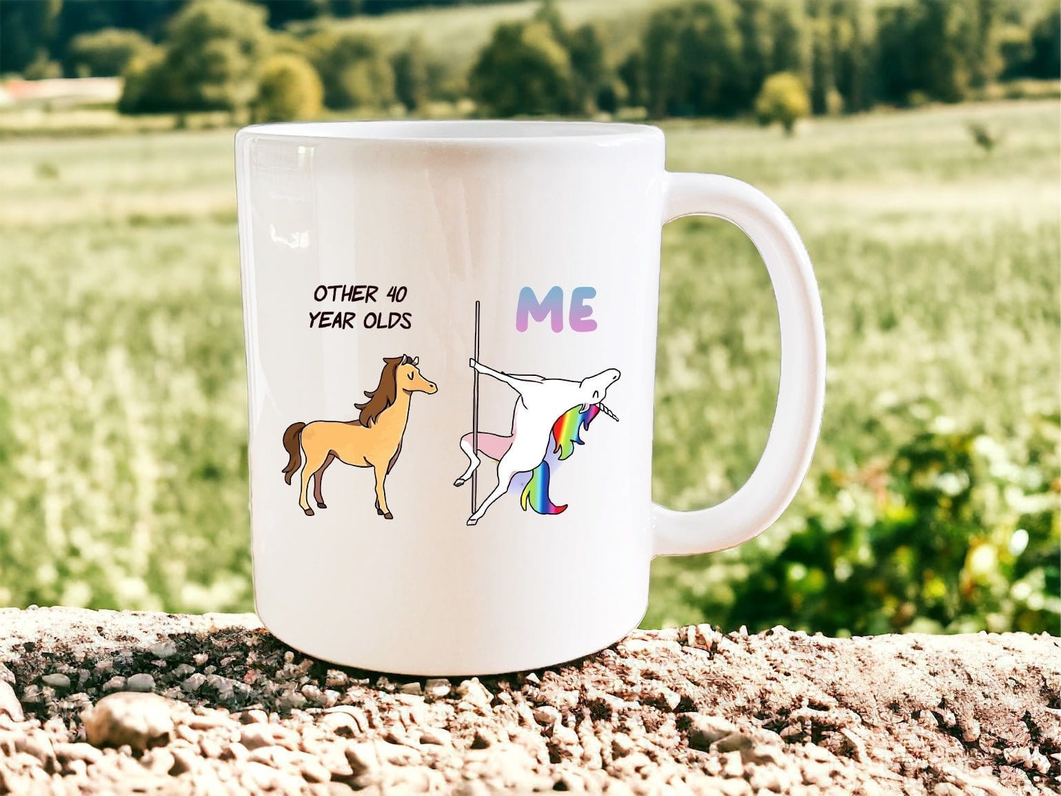 Funny 40th Birthday Gift - 'Me' Mug for 40 Year Olds - Perfect Coffee Cup for Office, Home & Celebrations