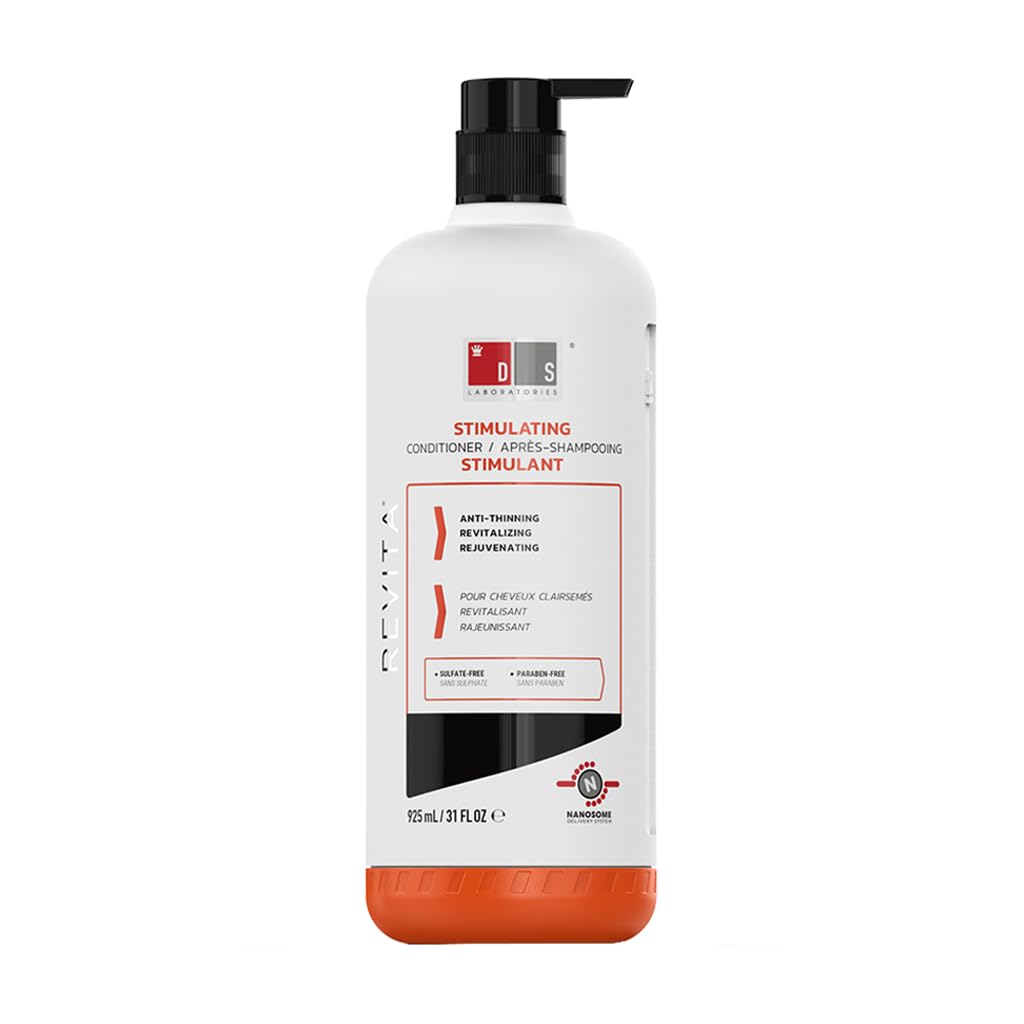 DS Laboratories Revita Shampoo & Conditioner Set - Sulfate-Free Hair Growth Treatment with Biotin, Caffeine & DHT Blocker - Thickening & Volumizing for Thinning Hair - Perfect for Daily Hair Care Routine & Scalp Health Maintenance