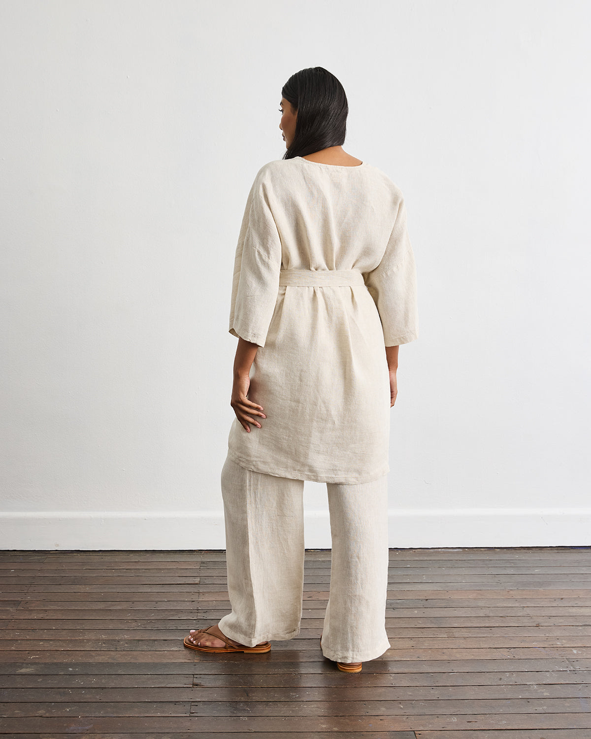 Soft Oatmeal Robe Set for Women - Cozy Loungewear for Spa, Bath, and Relaxation at Home