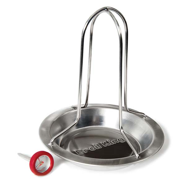 Broil King 69132 Premium Stainless Steel Chicken Roaster - Perfect for Grilling, Rotisserie & BBQ - Ideal for Backyard Cookouts, Family Gatherings & Outdoor Parties