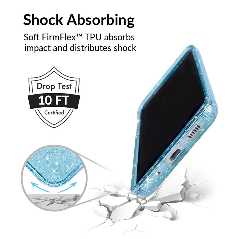 Samsung Galaxy Phone Case with Blue Stardust Design - Durable Protective Cover for Everyday Use, Travel & Outdoor Activities