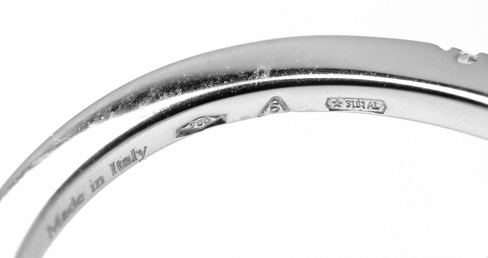 Authentic Damiani EDEN 18k White Gold Diamond Band Ring for Women - Luxury Wedding, Engagement & Anniversary Jewelry Gift