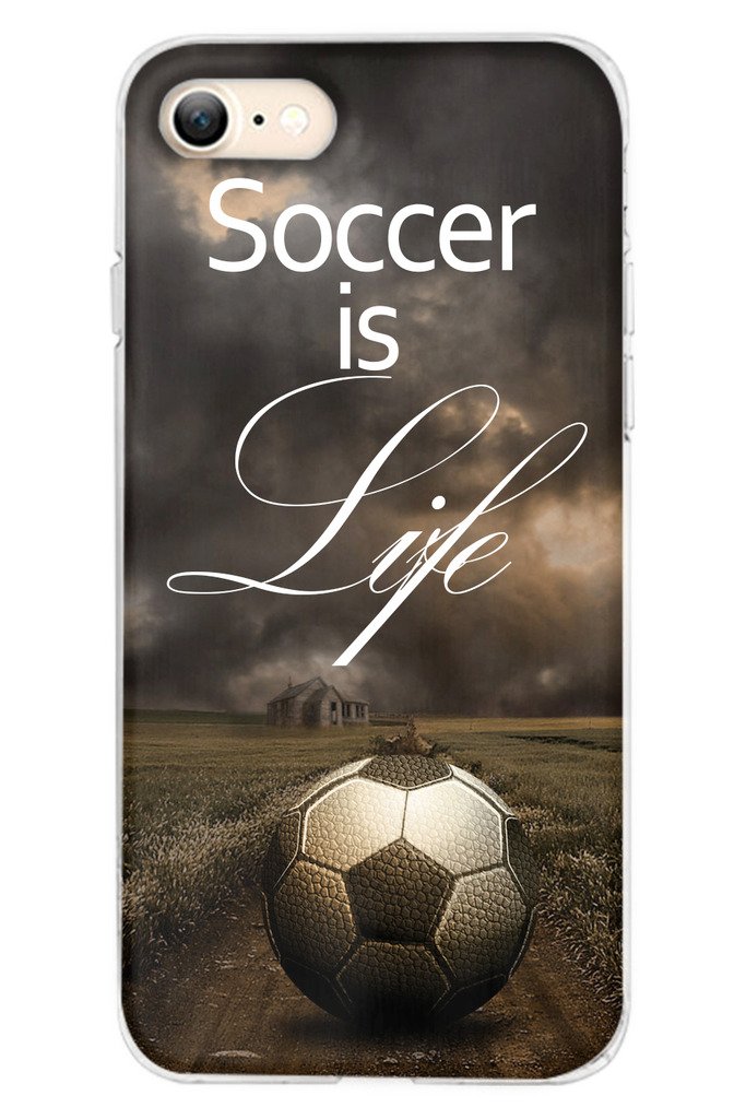 SPRAWL iPhone 7 (4.7 inch) Slim Protective Hard Case with Non-Slip Grip - Durable Cover for iPhone 7 2016 Model - Perfect for Soccer Fans & Everyday Use