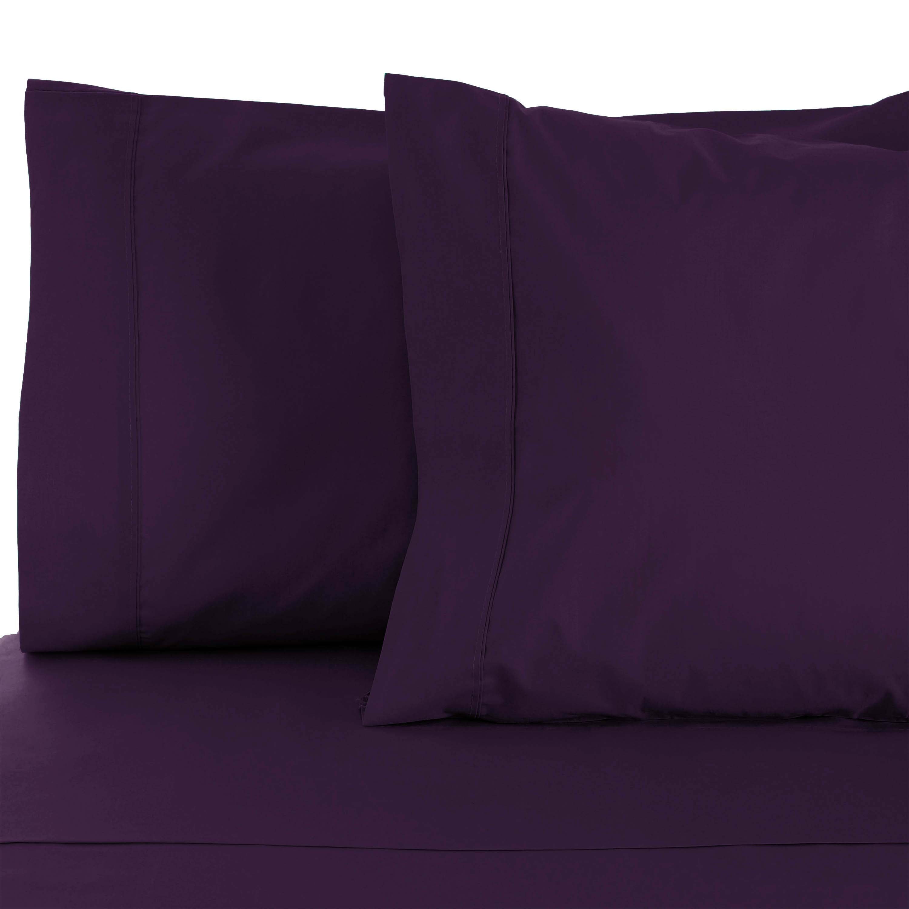 Premium 800 Thread Count Cotton Blend Pillowcases Set of 2 - Ultra Soft & Breathable Bedding for Side Sleepers, Hotel Luxury Feel, Home & Travel Use