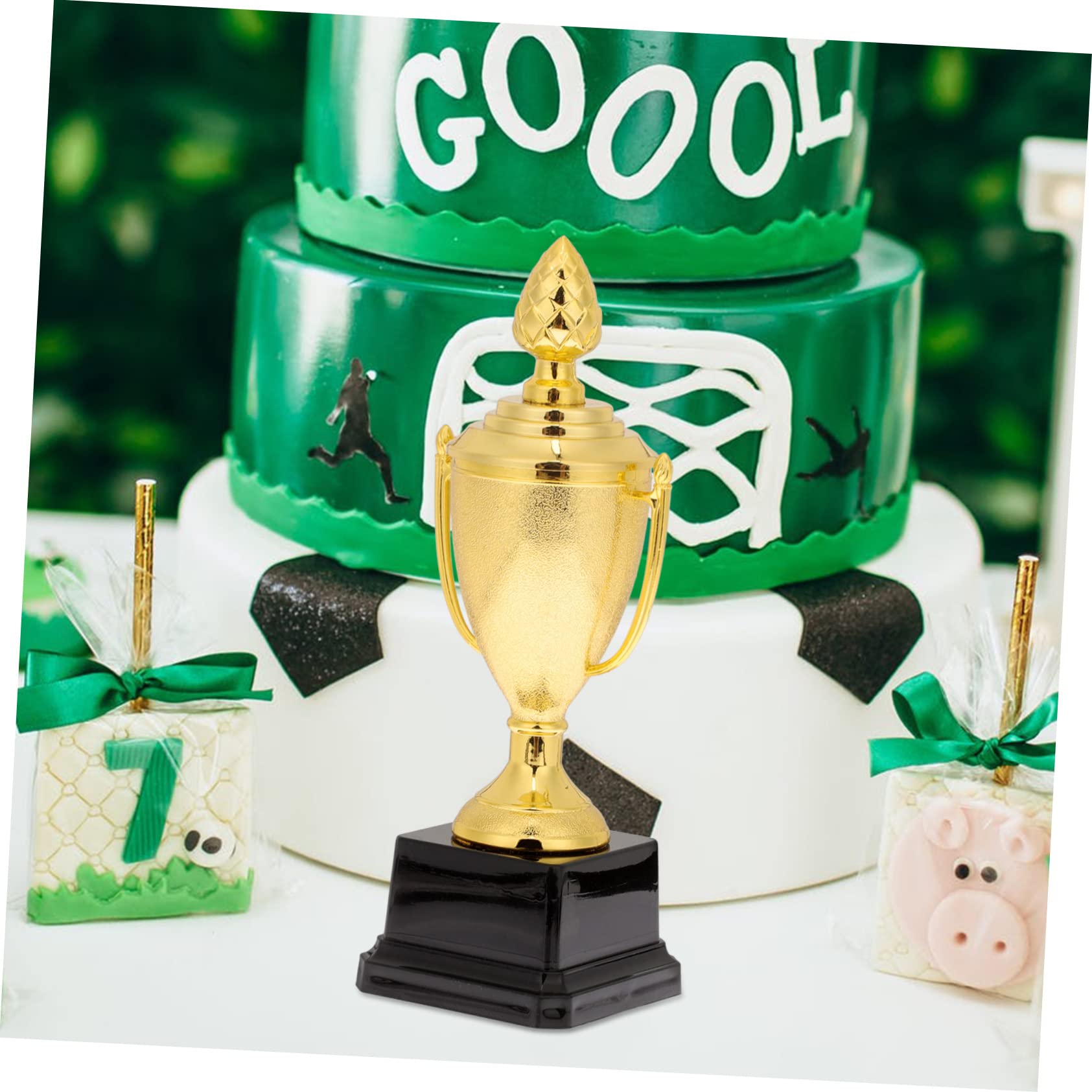 WOONEKY Mini Plastic Game Trophy Toys for Kids - School Rewards, Party Favors & Room Decor - Fun Prize for Children's Achievements & Playtime