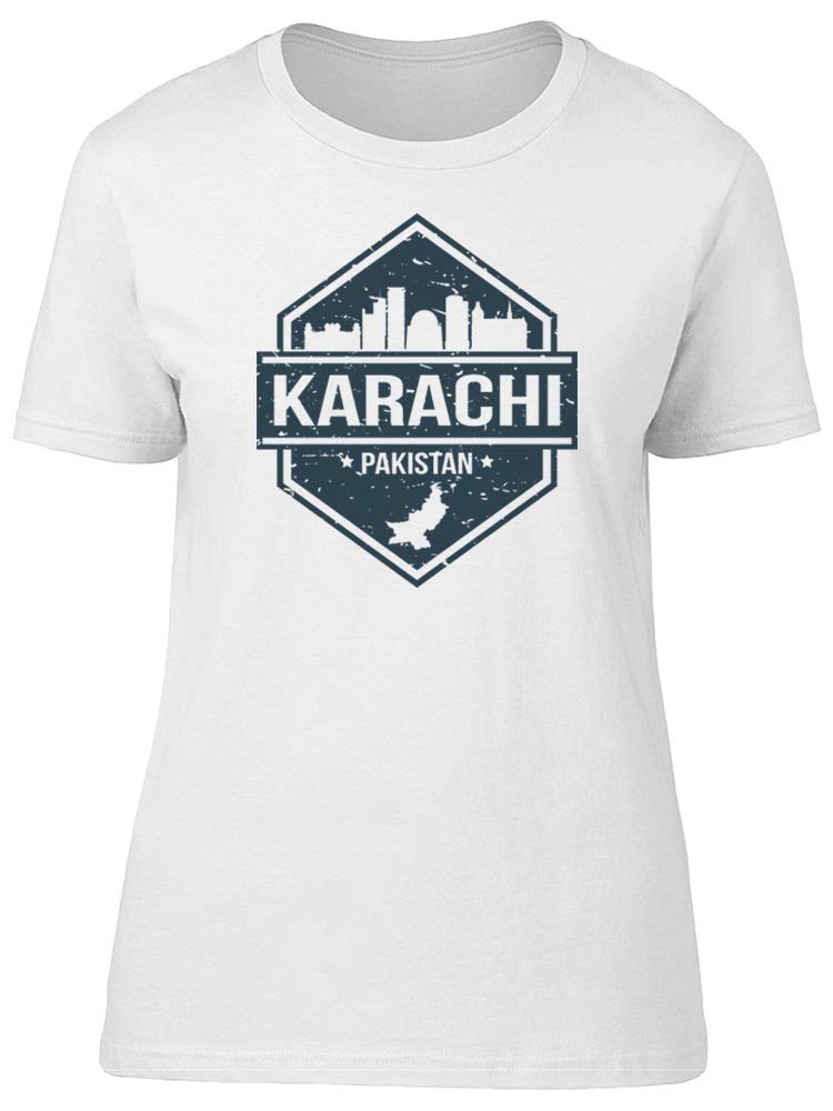 Smartprints Karachi Pakistan Travel Lovers T-Shirt for Women - Comfortable Casual Tee for Vacation, Adventure & City Exploration
