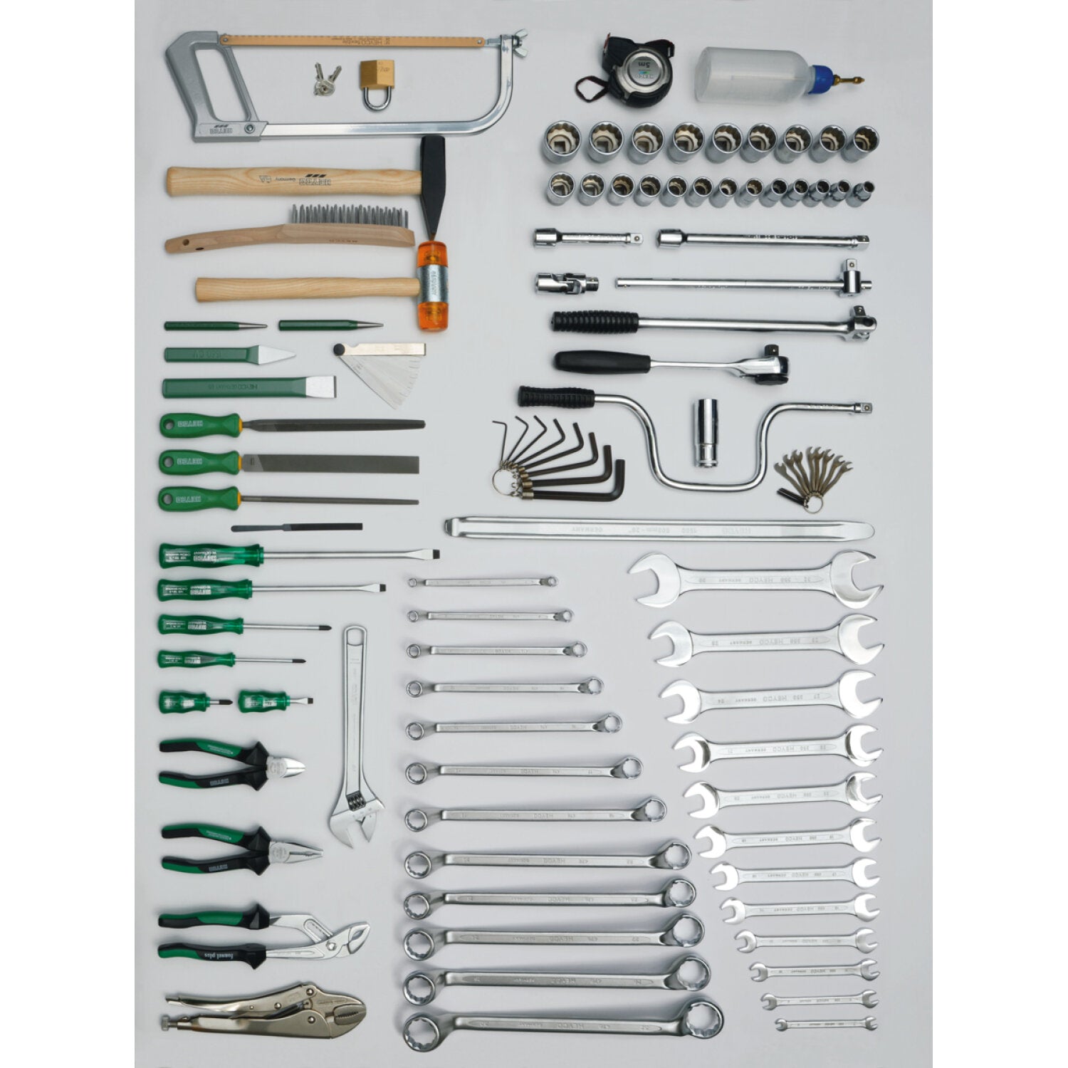 Heyco 01000091482 100-Piece Professional Mechanics Tool Set - Complete Automotive Repair Kit for DIY & Professional Use - Perfect for Car Maintenance, Home Garage, and Workshop Projects