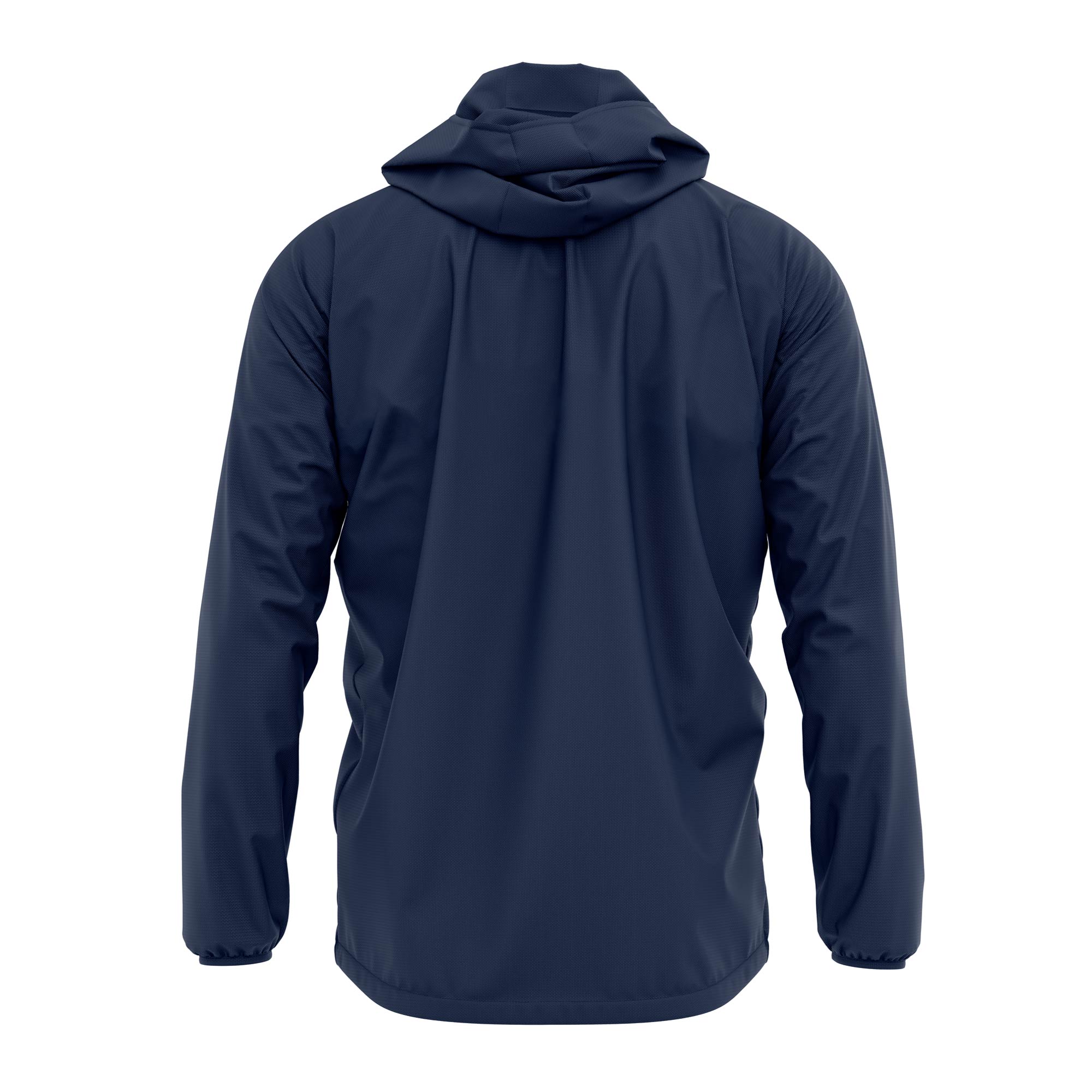 FC Shower Jacket - Waterproof Raincoat for Men & Women, Lightweight Windbreaker with Hood, Navy Blue - Perfect for Outdoor Activities, Hiking, Camping & Travel