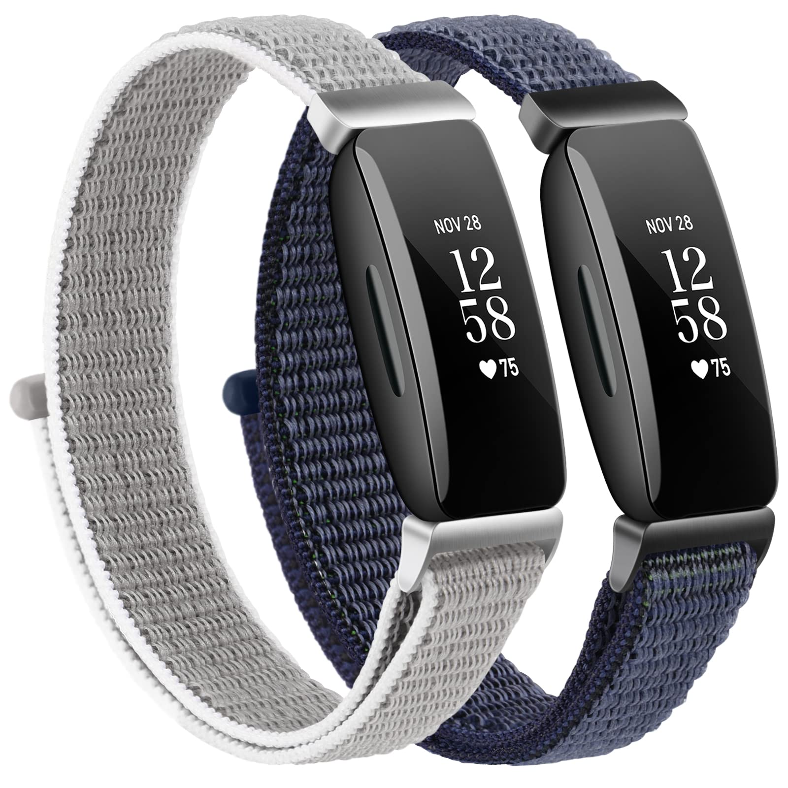 **Soft Adjustable Nylon Replacement Bands for Fitbit Inspire 2/HR – Breathable & Comfortable Wristband for Women & Men – Perfect for Workouts, Running & Daily Wear**