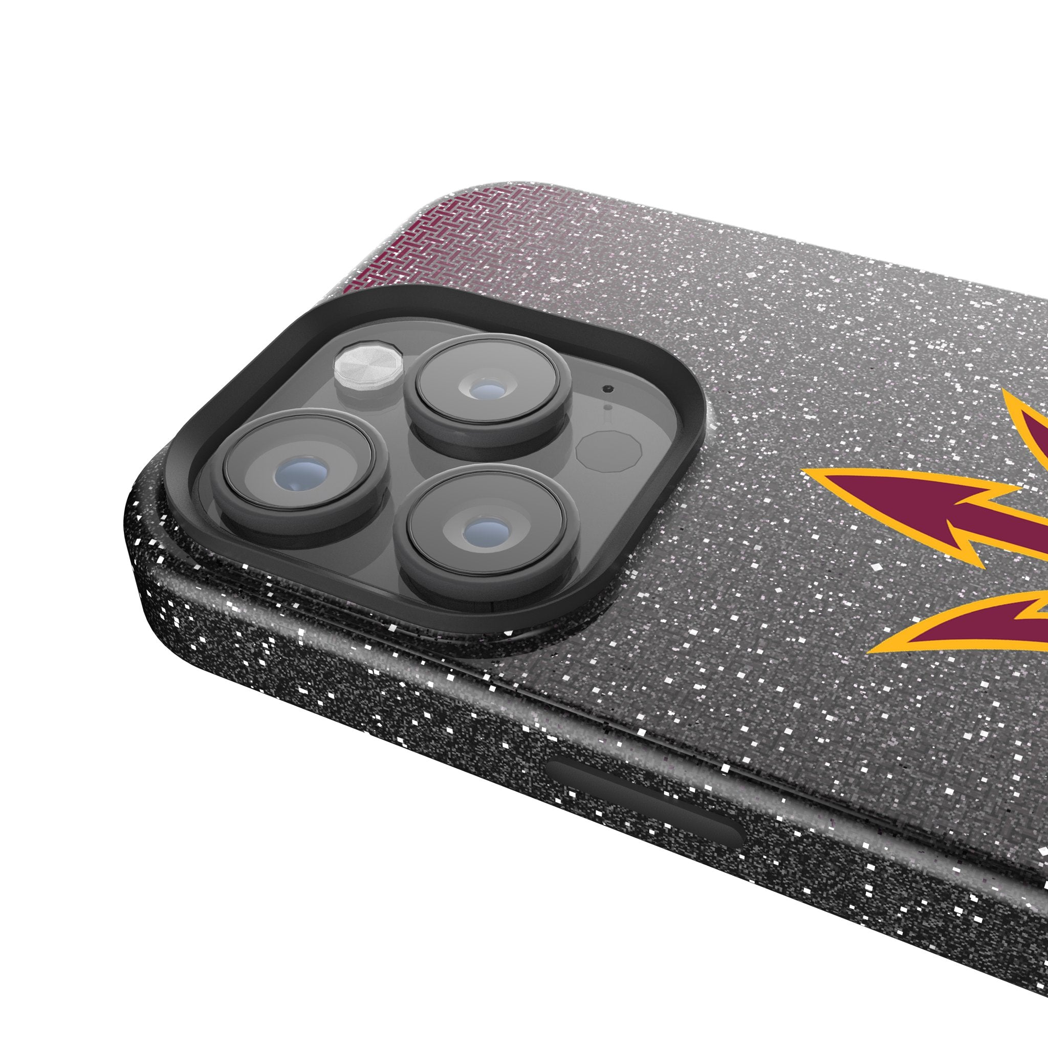 Arizona State University Sun Devils Rhinestone Bling Phone Case for iPhone 14 13 12 11 Pro Max XR XS - Sparkling Glitter Design for School Spirit & Game Day Accessories