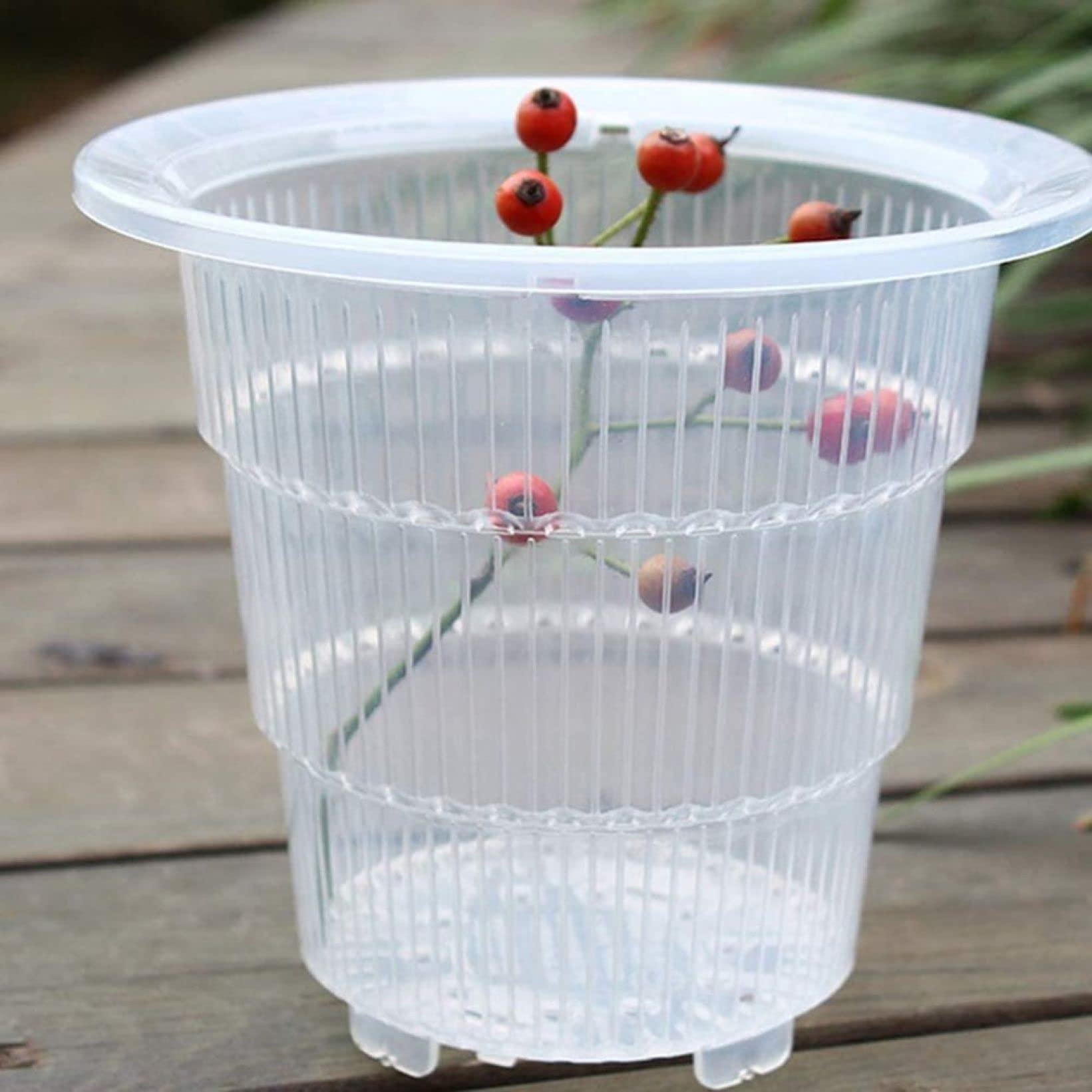 Breathable Plastic Orchid Pot with Drainage Holes - Ideal for Indoor Plants, Home Garden, Balcony & Desktop Decor | Perfect for Orchids, Succulents & Houseplants