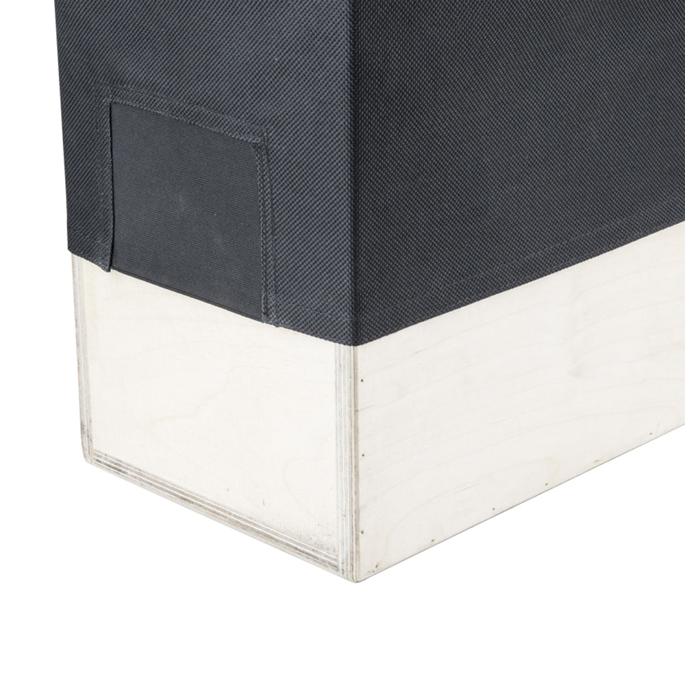Premium KAB 025 Apple Box Seat Cushion - Black Cordura Nylon Water-Resistant Outdoor Furniture Cushion for Patio, Deck, and Garden Seating