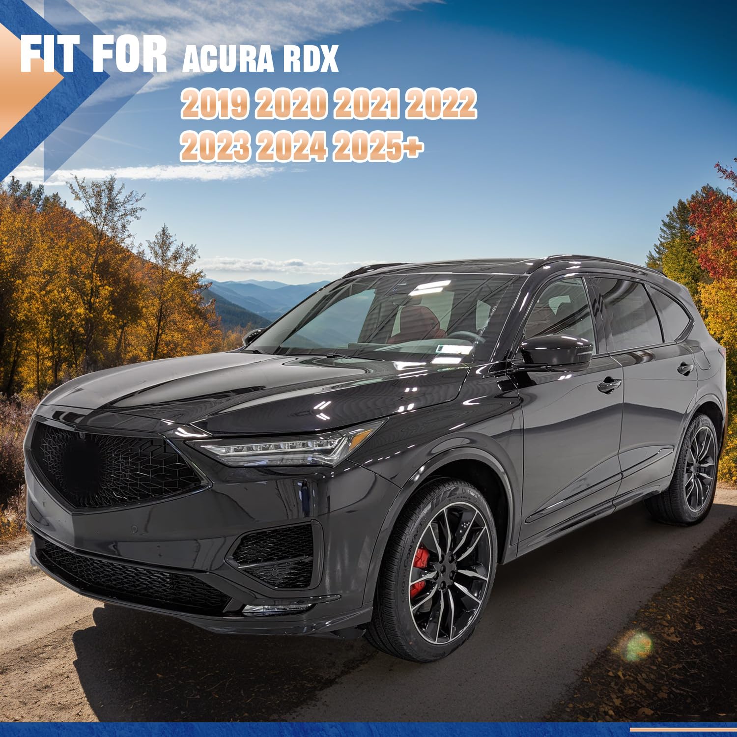 4Pcs Aluminum Cross Bars Roof Rack for Acura RDX 2019-2025 - Universal Fit Roof Rails Cargo Bars for Kayak, Bike, Camping Gear & Luggage Box - Heavy Duty Car Top Carrier Accessories