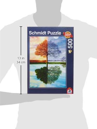 Schmidt The Seasons Tree Puzzle - 500 Piece Jigsaw Puzzle for Adults & Teens Ages 12+, Single Player Educational Puzzle - Perfect for Family Game Night, Classroom Activities & Stress Relief