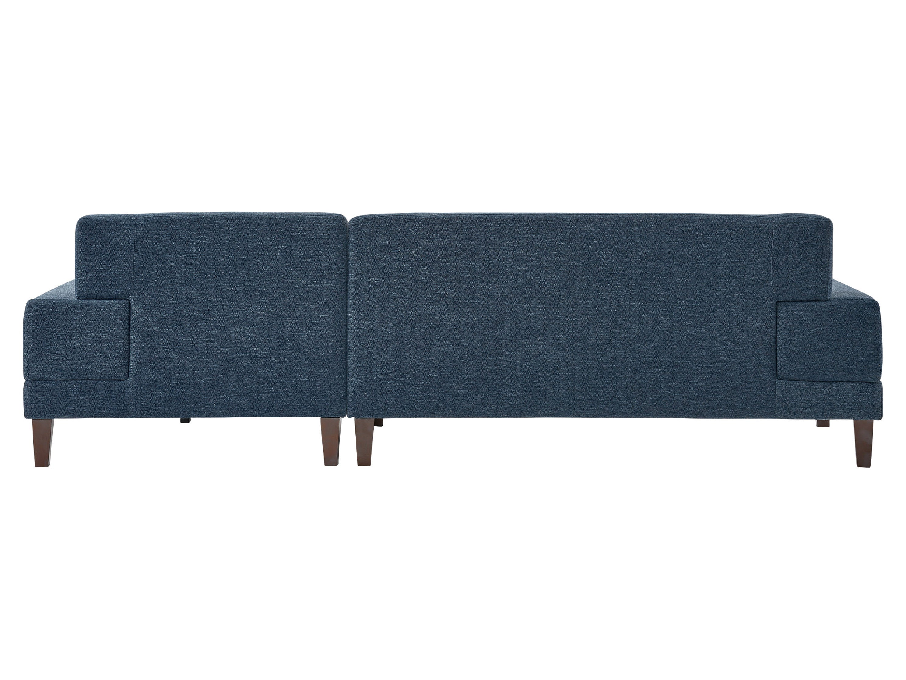 Blue Modern Right Facing Sectional Sofa - Contemporary L-Shaped Couch for Living Room, Lounge & Family Room - Perfect for Small Spaces & Home Theater