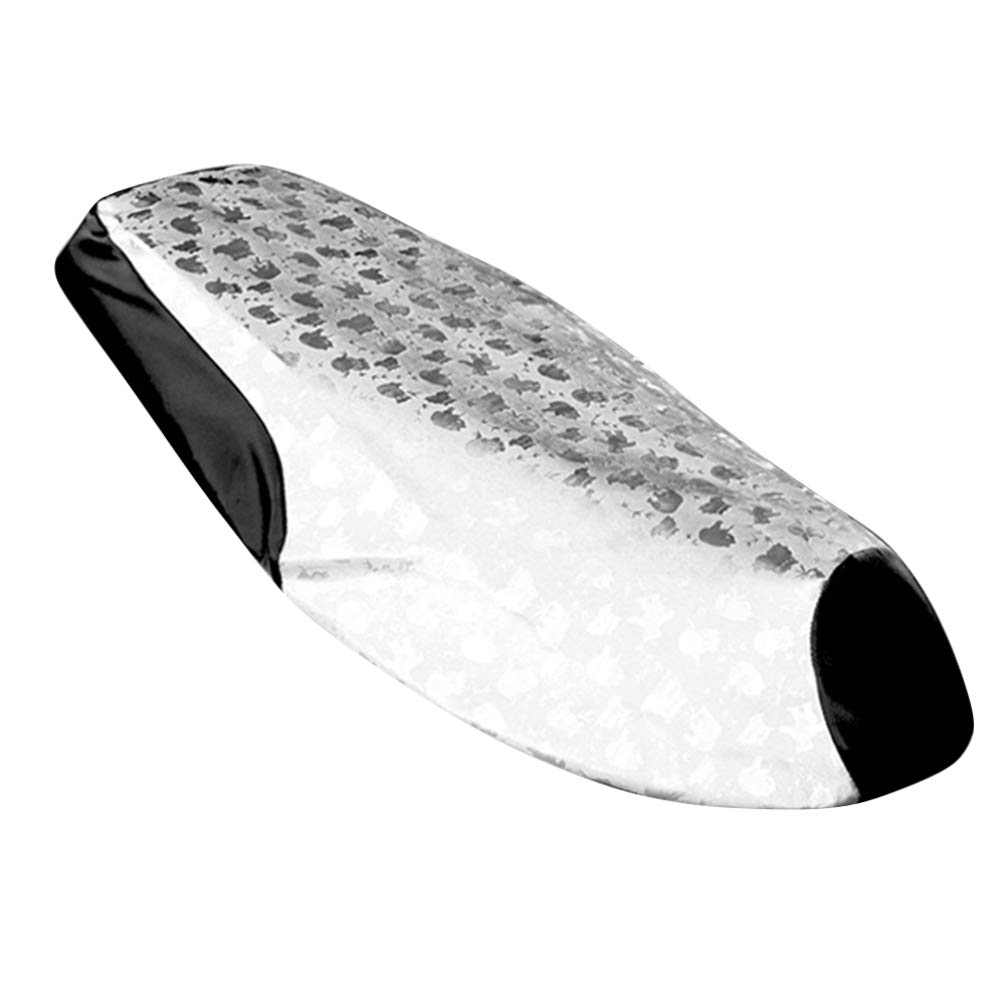 LIOOBO Waterproof Motorcycle Seat Cover - 3D Blush Design, Quilted Triangle Pattern, Universal Fit for Electric Bikes - Perfect for Rainy Days & Outdoor Riding Protection