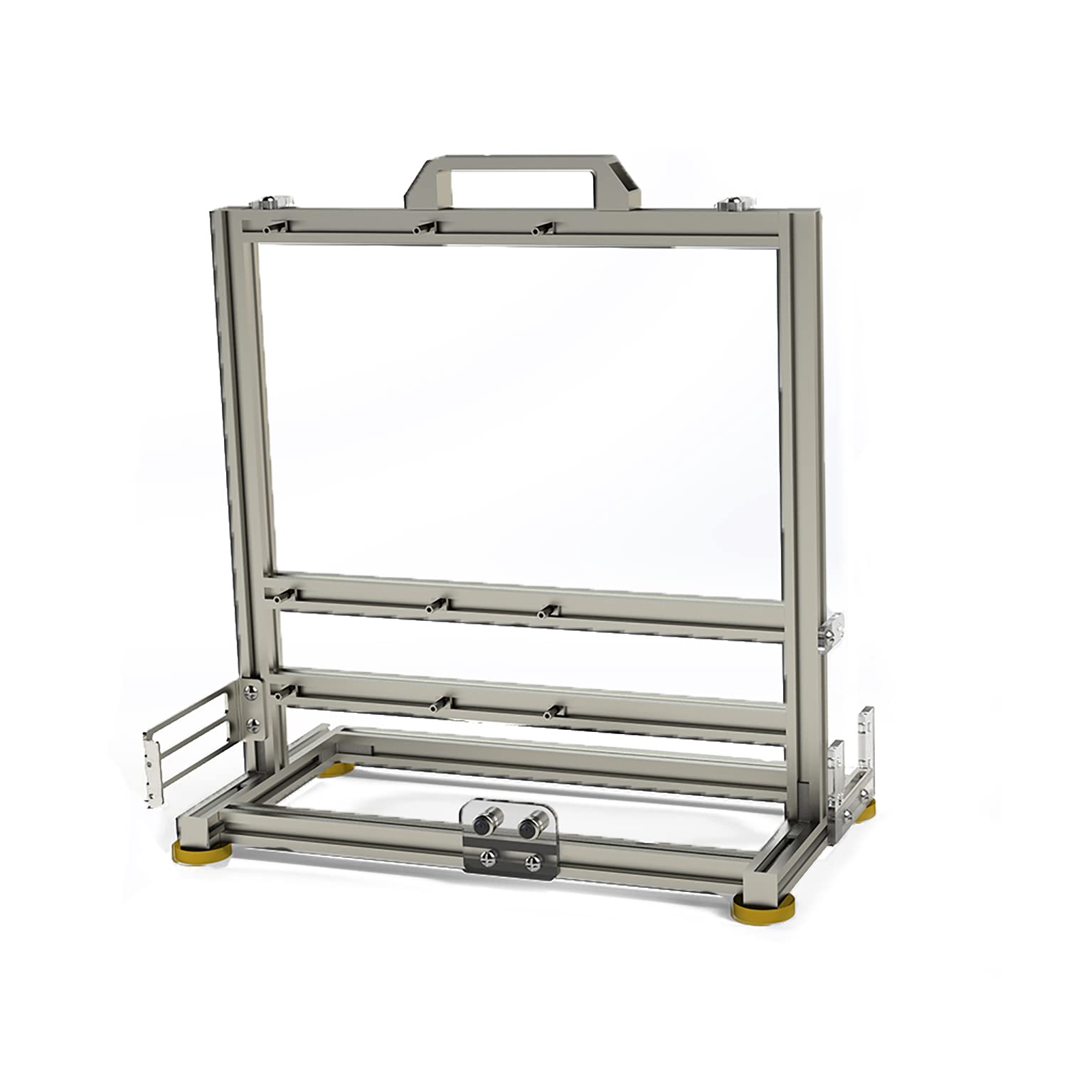 Aluminum Alloy Open Frame ATX Computer Case - EATX Compatible Gaming PC Chassis with Water Cooling Support | Perfect for Custom Builds, Showcase Rigs & Creative PC Setups