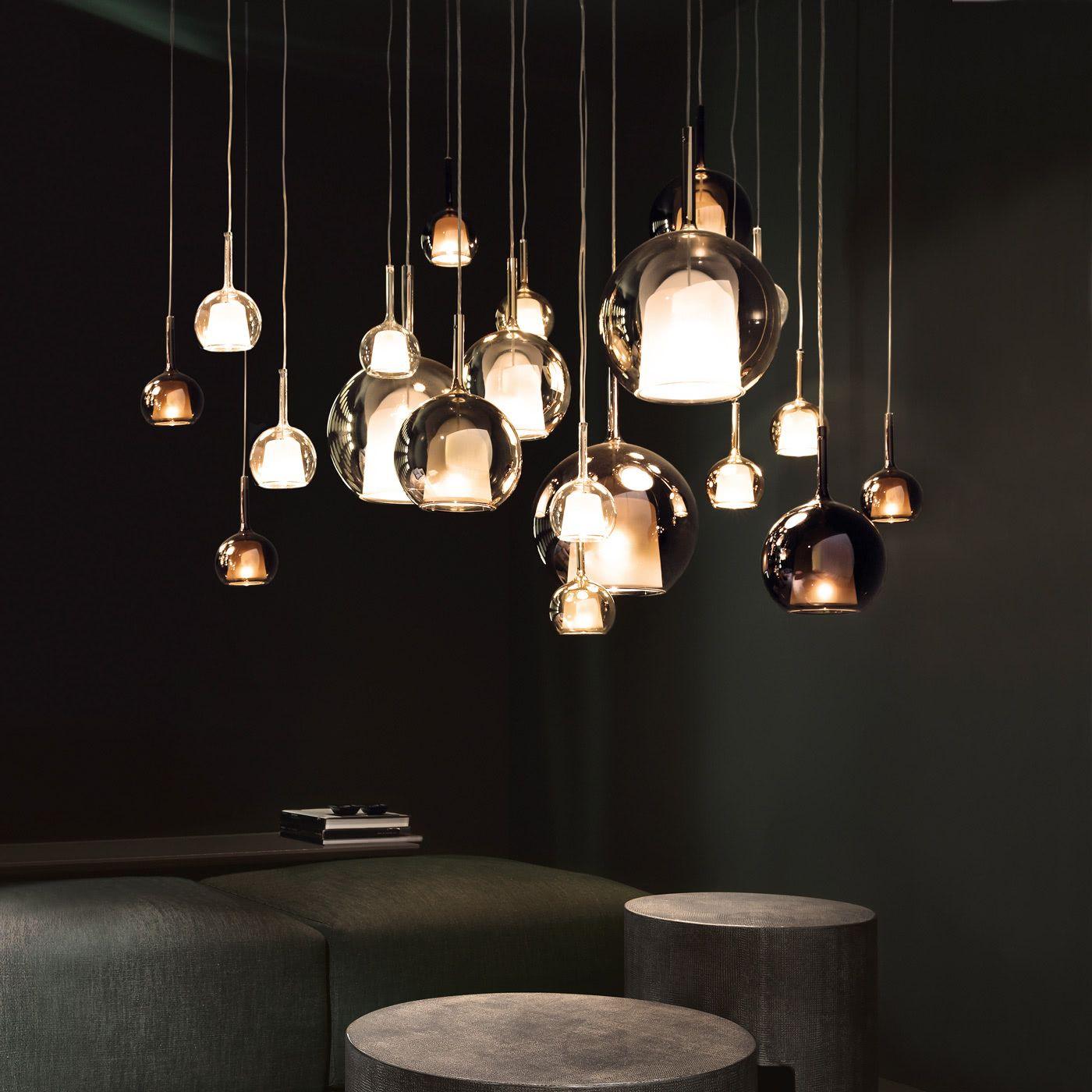 Modern Glo Pendant Light - Elegant Hanging Fixture for Kitchen Island, Dining Room & Bedroom - Dimmable LED Chandelier with Adjustable Height - Perfect for Home Decor & Interior Lighting