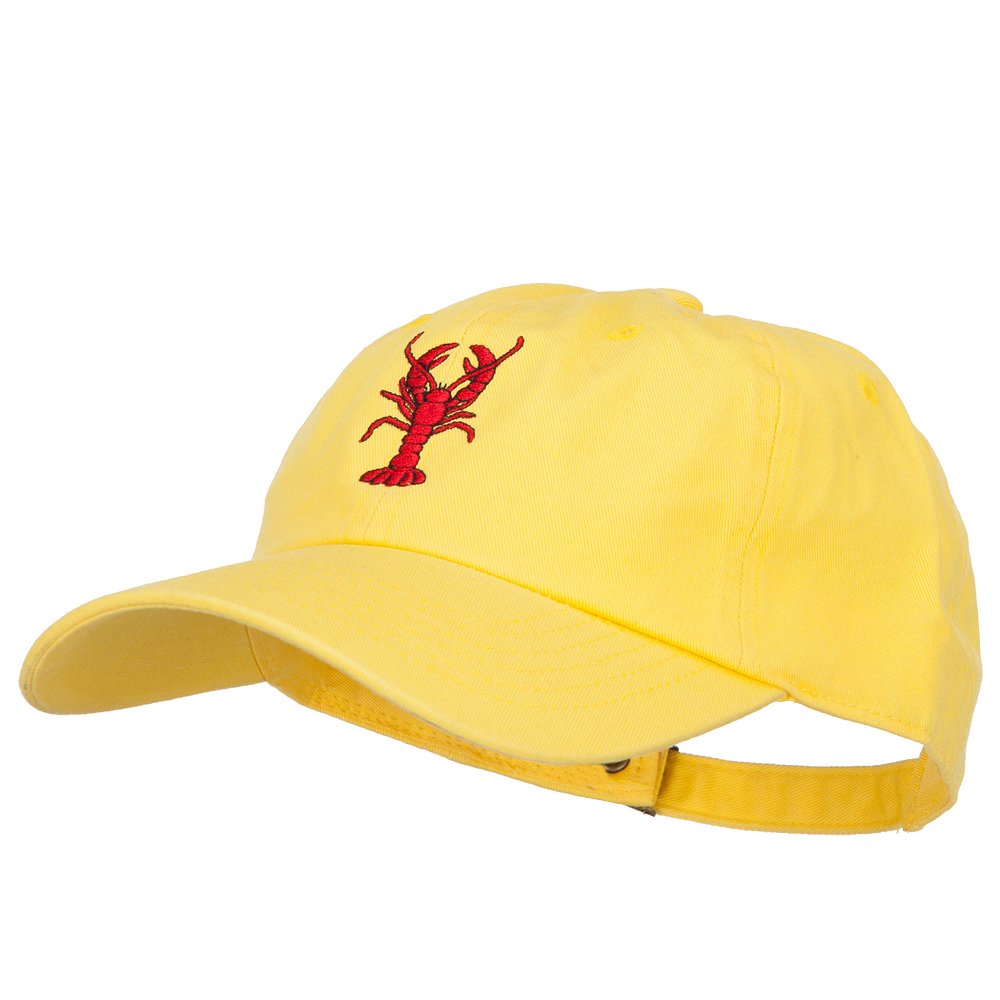 Lobster Embroidered Dad Hat - Unstructured Adjustable Baseball Cap for Men & Women | Perfect for Beach, Fishing & Outdoor Activities - e4Hats.com