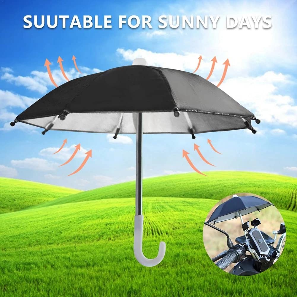 Zcargel Cute Animal Phone Holder - Waterproof Silicone Sun Umbrella Mobile Stand for Bicycle & Motorcycle | Perfect for Outdoor Cycling, Commuting and Decorative Use