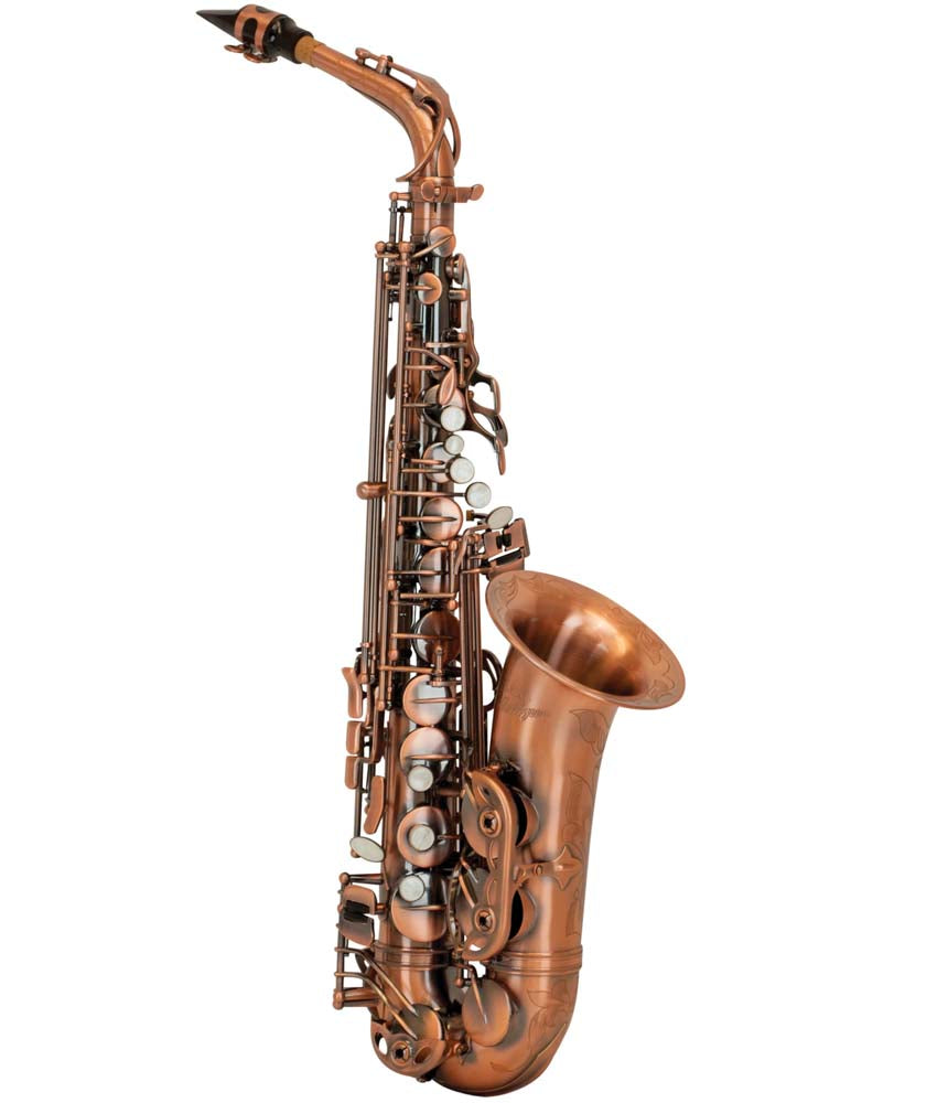 Antigua Winds AS4240 PowerBell Professional Alto Saxophone - Vintage Copper Finish - Ideal for Jazz, Concert & Studio Performances